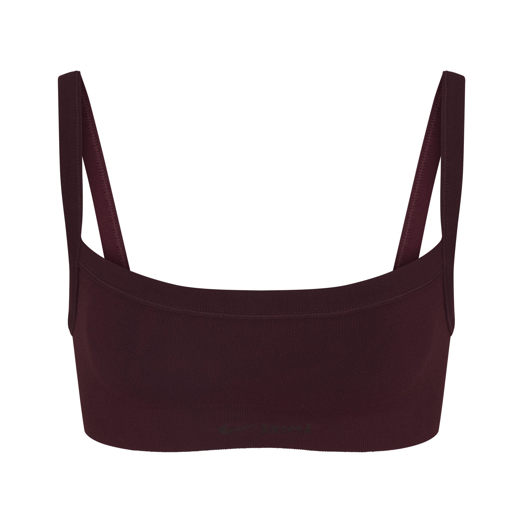 NikeSKIMS VINTAGE SEAMLESS CAMI BRA | CURRANT FLAT ON A WHITE BACKGROUND | FLT