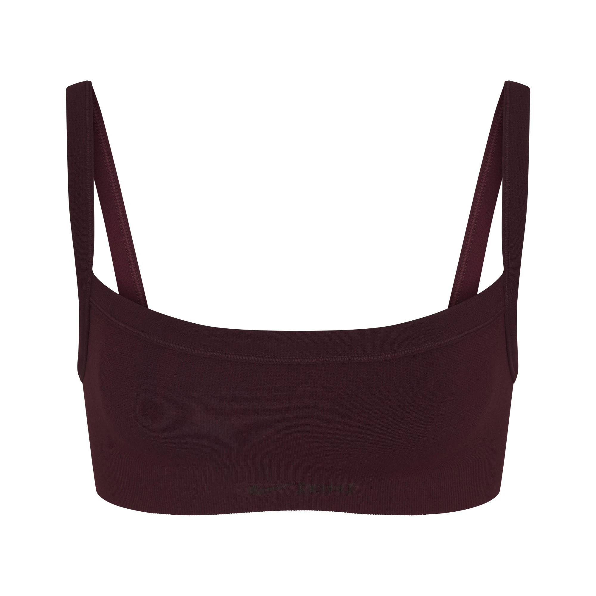 NikeSKIMS VINTAGE SEAMLESS CAMI BRA | CURRANT FLAT ON A WHITE BACKGROUND | FLT