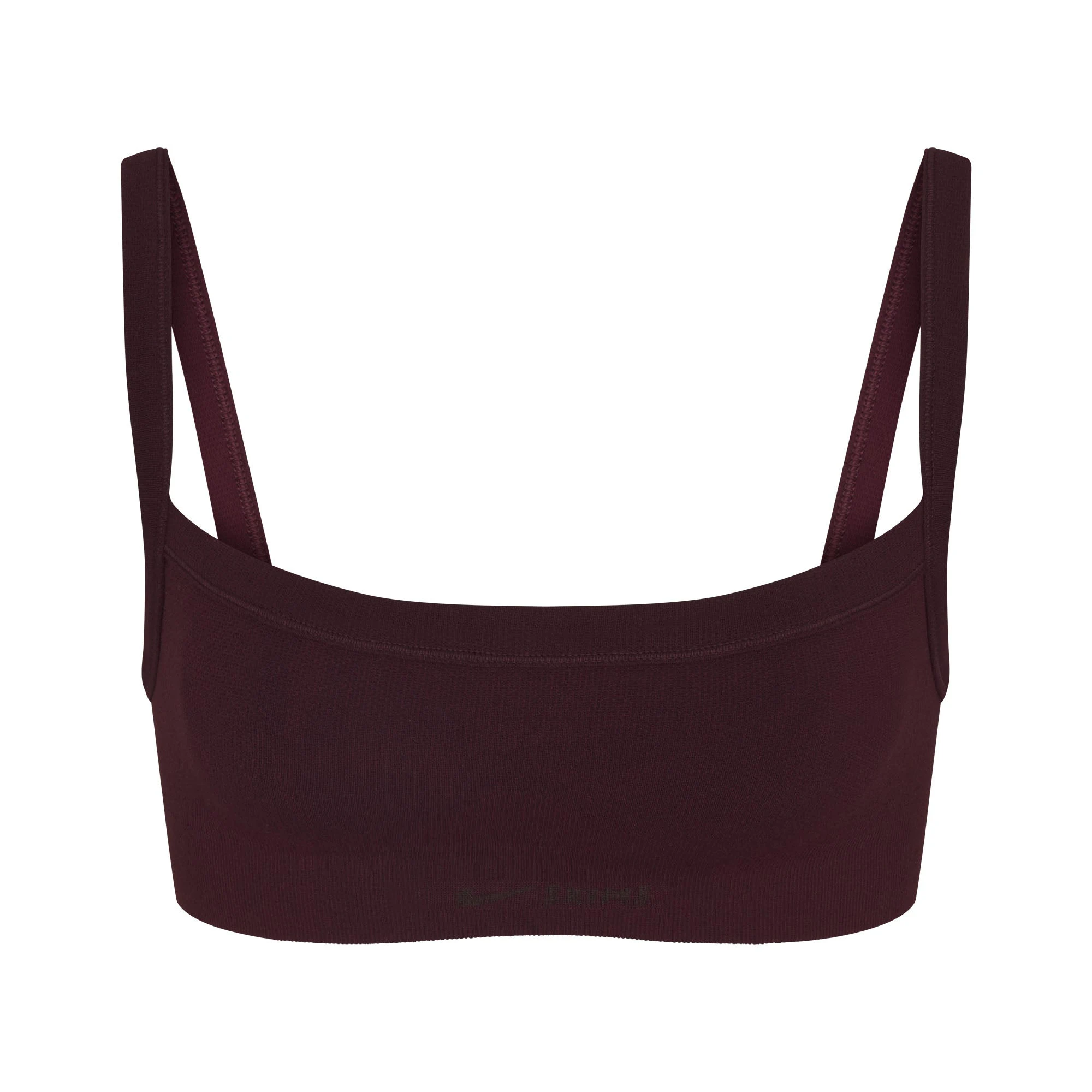 NikeSKIMS VINTAGE SEAMLESS CAMI BRA | CURRANT FLAT ON A WHITE BACKGROUND | FLT