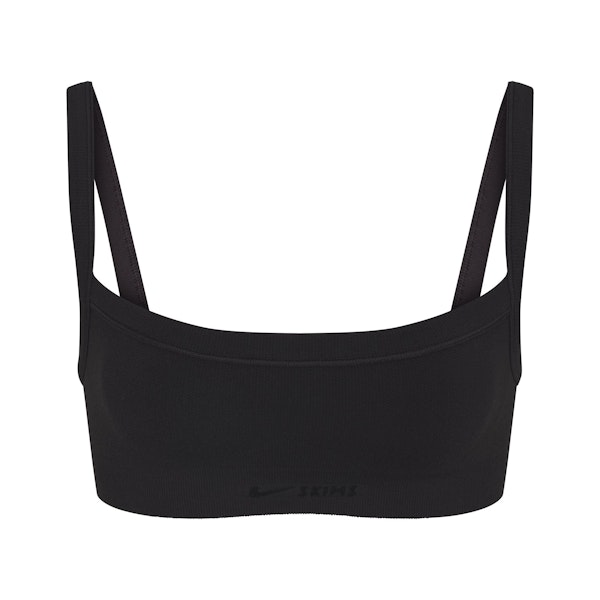 NikeSKIMS VINTAGE SEAMLESS CAMI BRA | OBSIDIAN FLAT ON A WHITE BACKGROUND | FLT