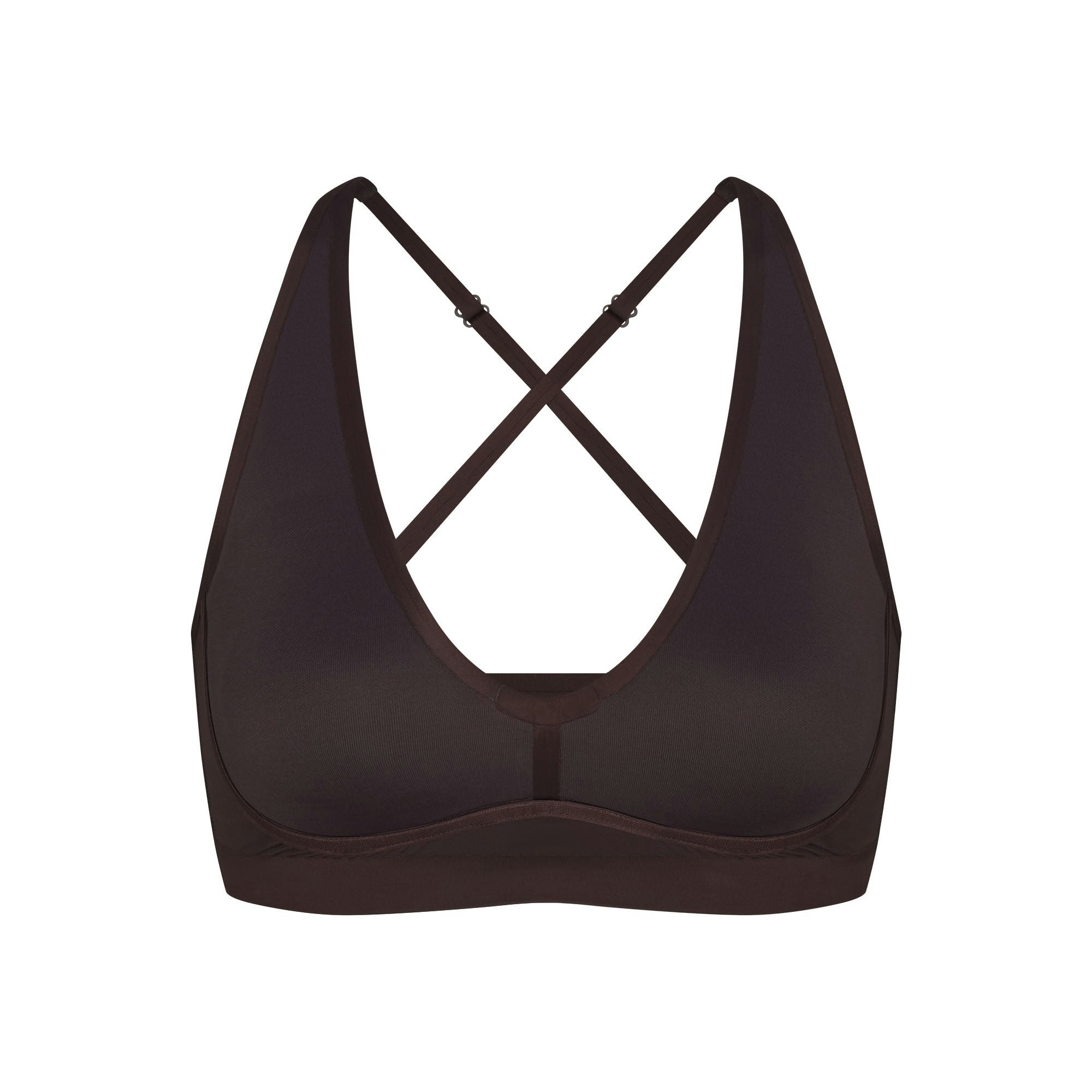 NikeSKIMS SHINE V-NECK BRA | PHOENIX FLAT ON A WHITE BACKGROUND | FLT