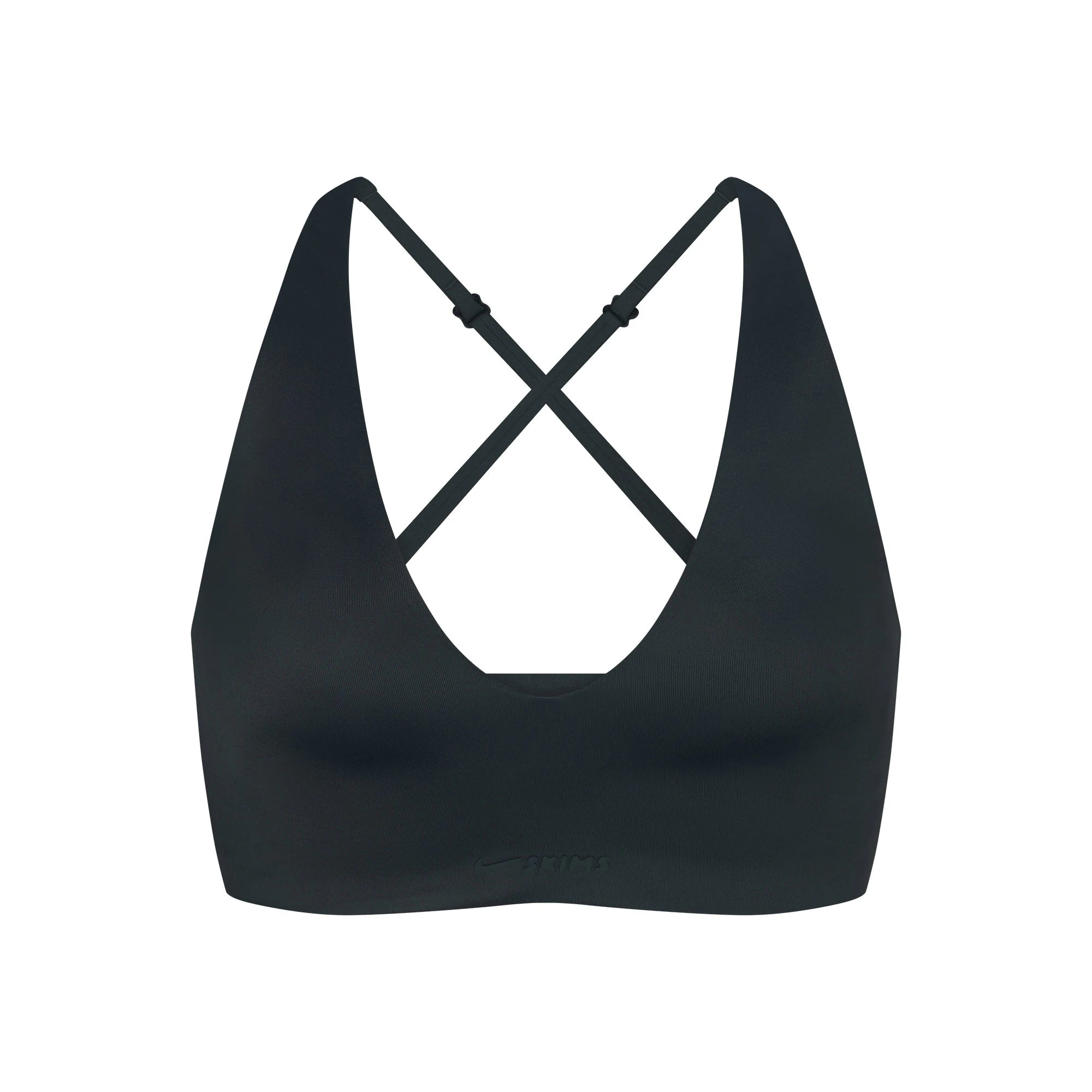 NikeSKIMS SHINE V-NECK BRA | PHOENIX FLAT ON A WHITE BACKGROUND | FLT