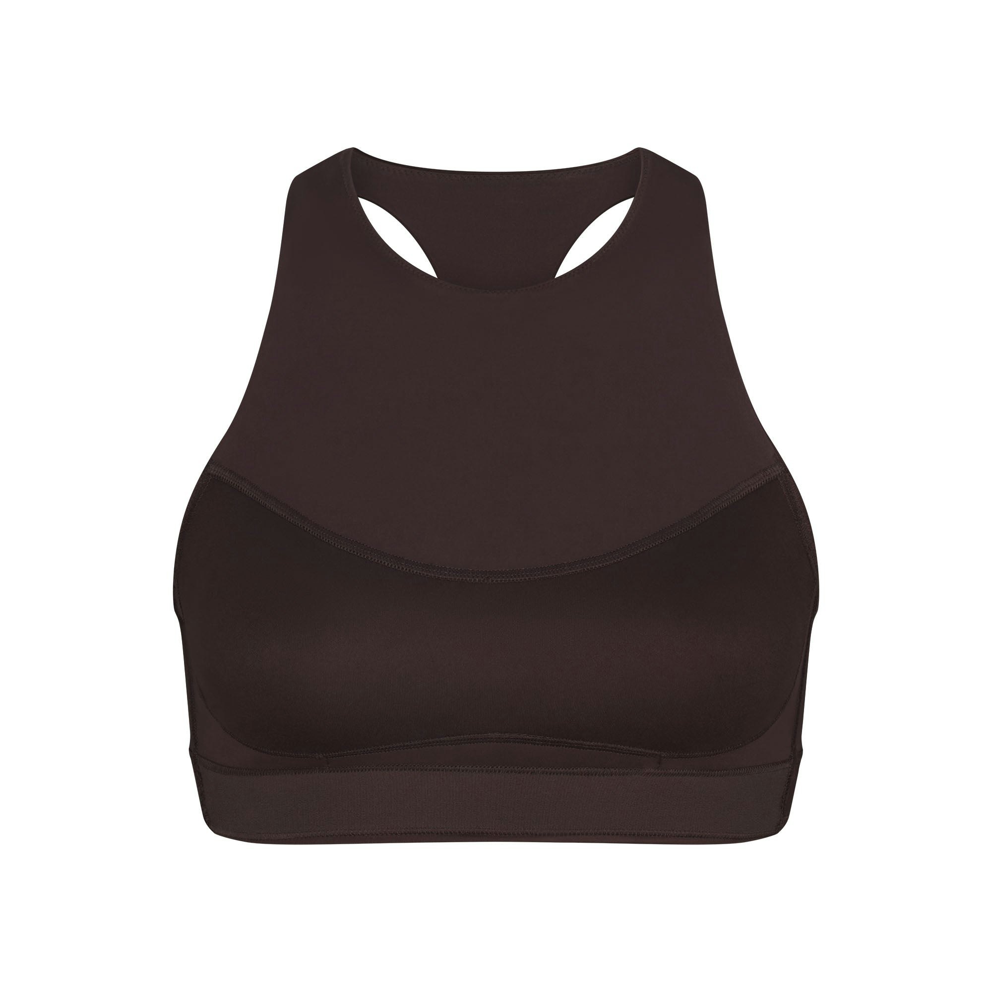 NikeSKIMS SHINE HIGH NECK BRA | PHOENIX FLAT ON A WHITE BACKGROUND | FLT