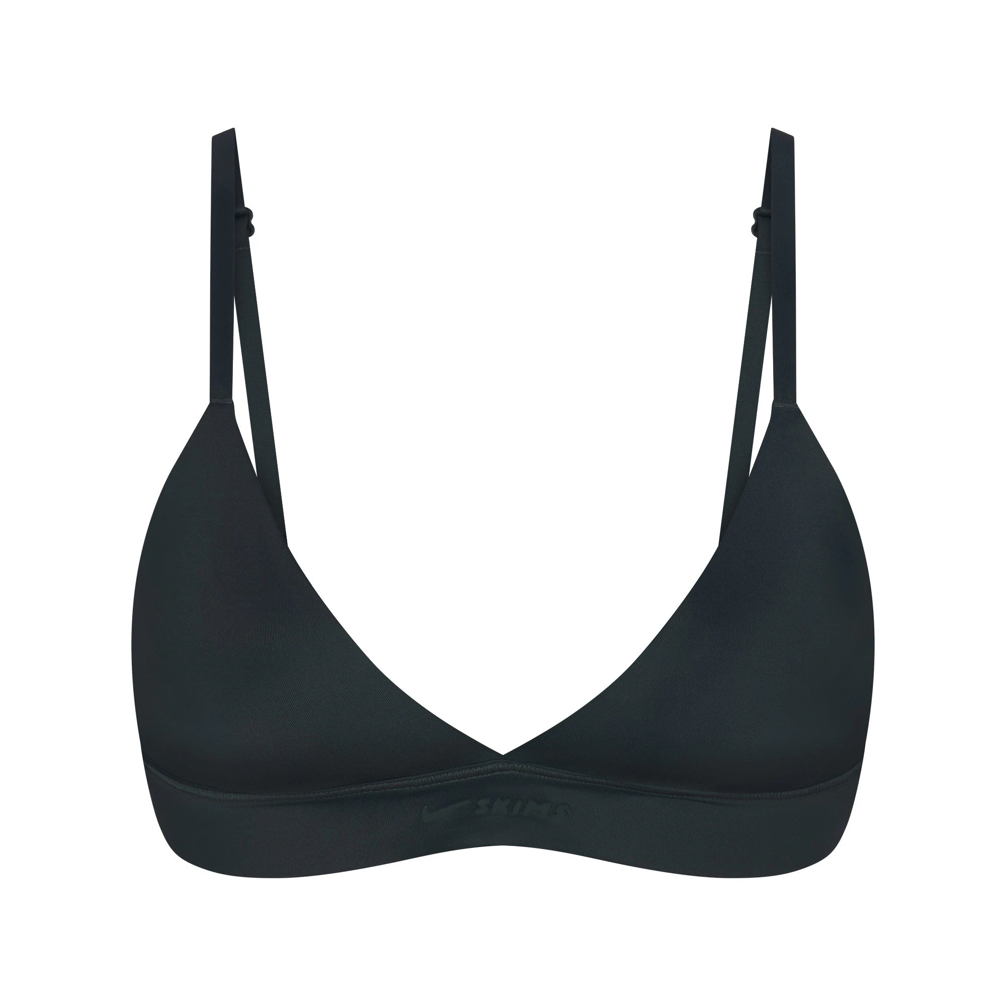 NikeSKIMS SHINE TRIANGLE BRA | DARK TEAL FLAT ON A WHITE BACKGROUND | FLT