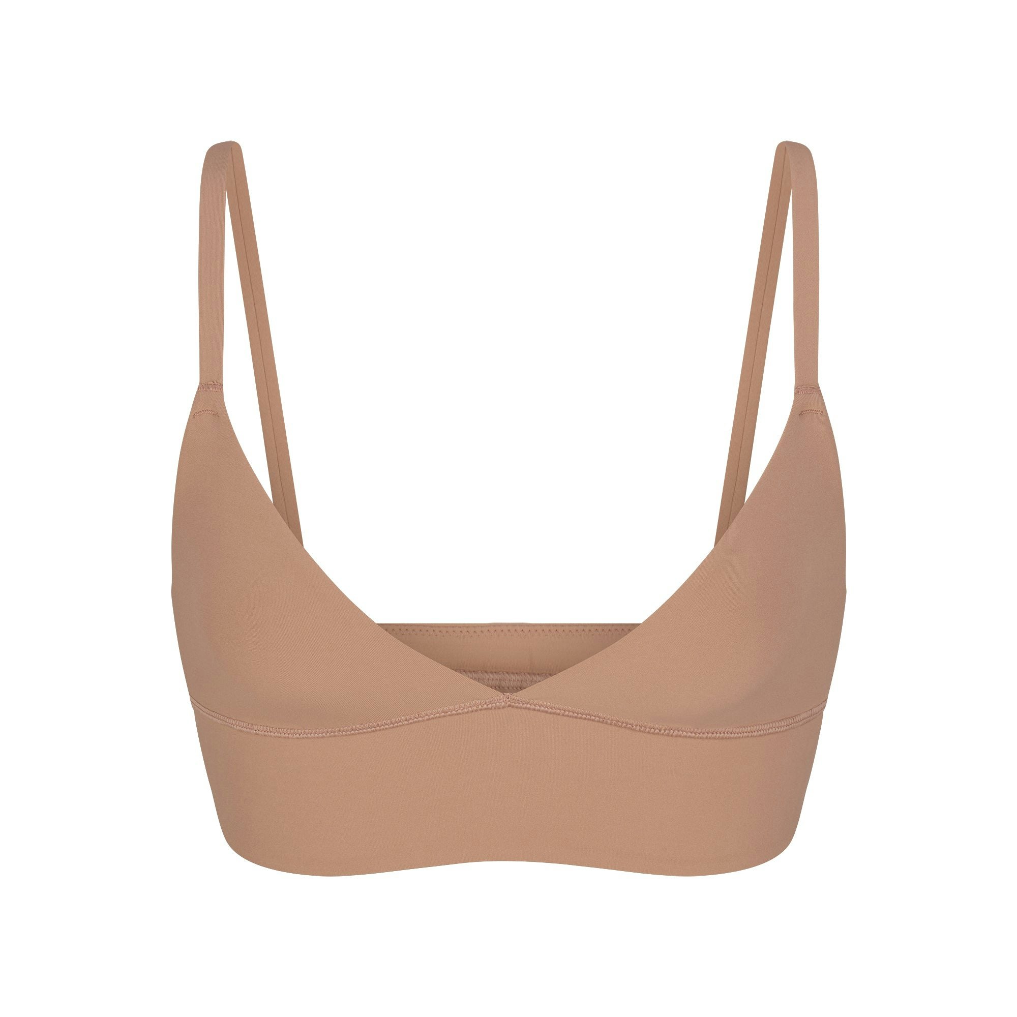 FITS EVERYBODY TRIANGLE LONGLINE BRALETTE | SIENNA (TRIANGLE BRALETTES) LAYS FLAT ON A WHITE BACKGROUND | FLT