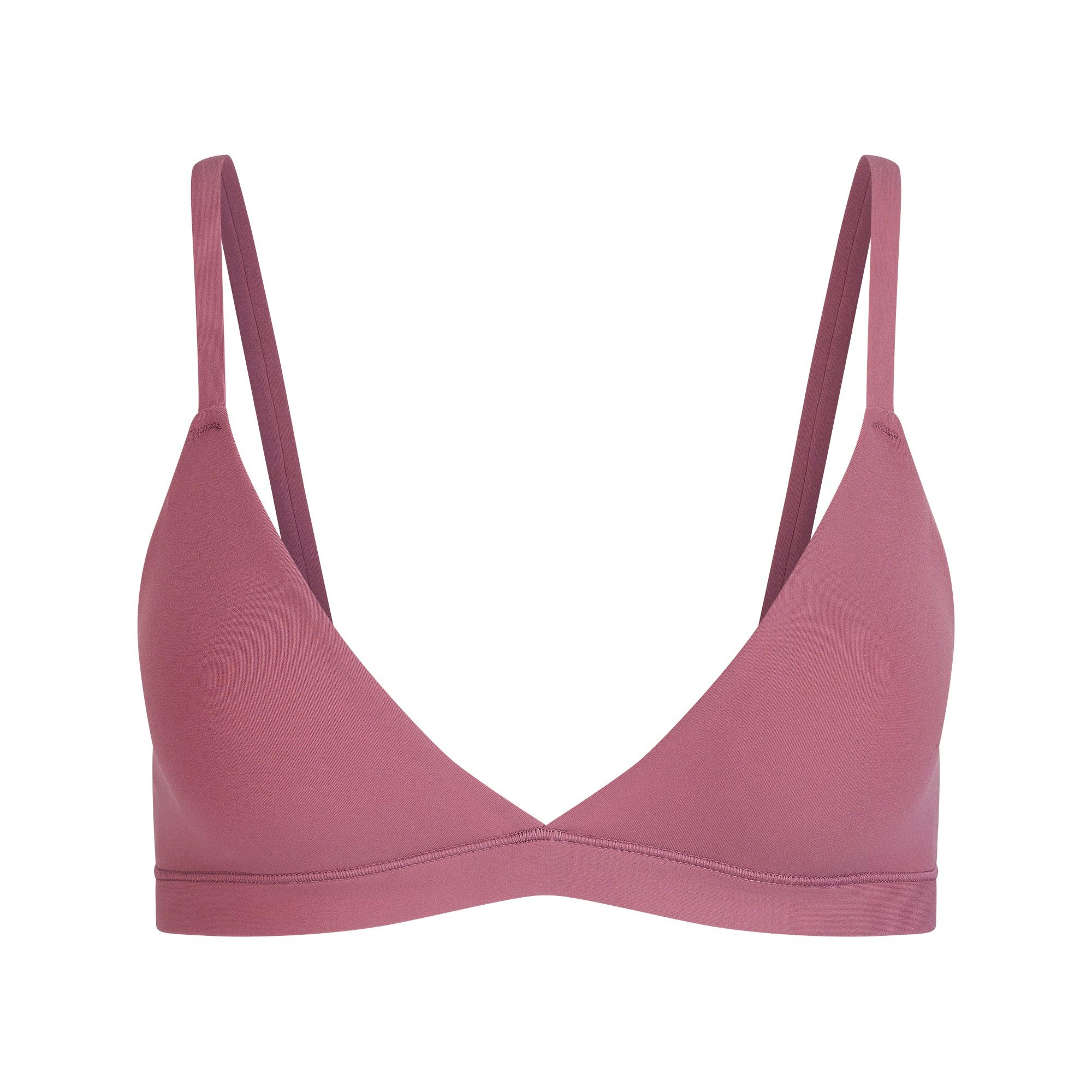 FITS EVERYBODY TRIANGLE BRALETTE | BEET FLAT ON A WHITE BACKGROUND | FLT