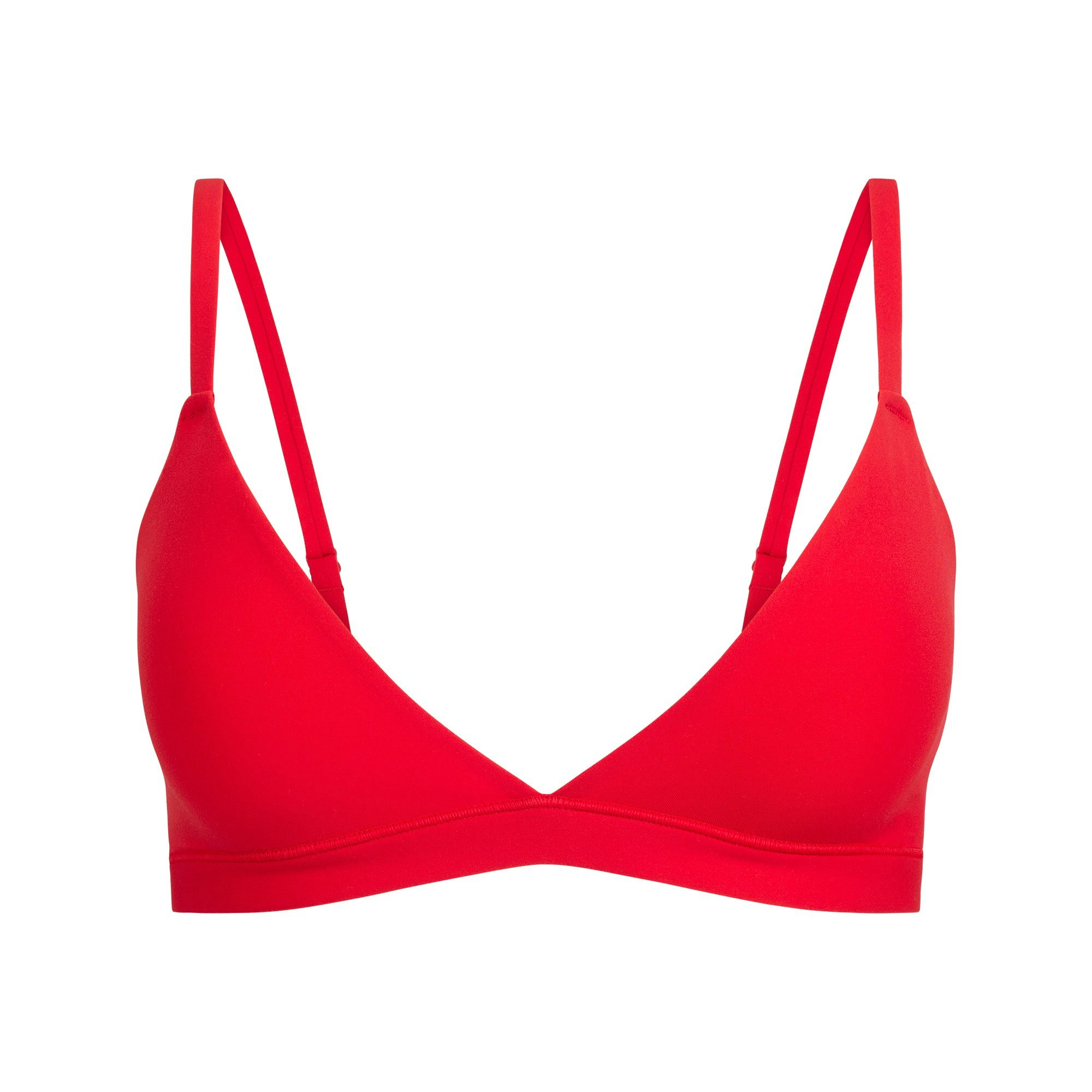 FITS EVERYBODY TRIANGLE BRALETTE | CHERRY FLAT ON A WHITE BACKGROUND | FLT