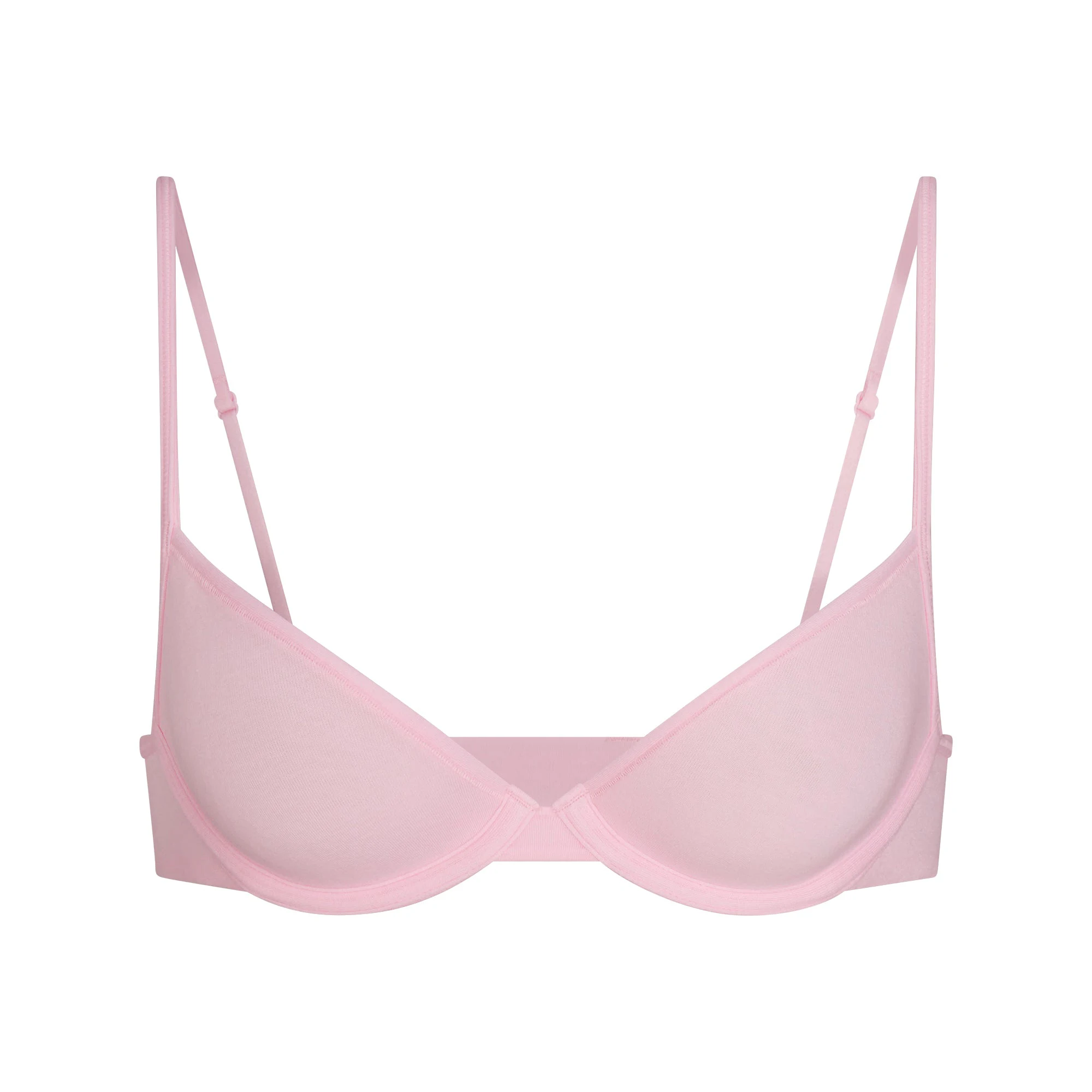 EVERYDAY COTTON UNLINED DEMI BRA | PEONY FLAT ON A WHITE BACKGROUND | FLT