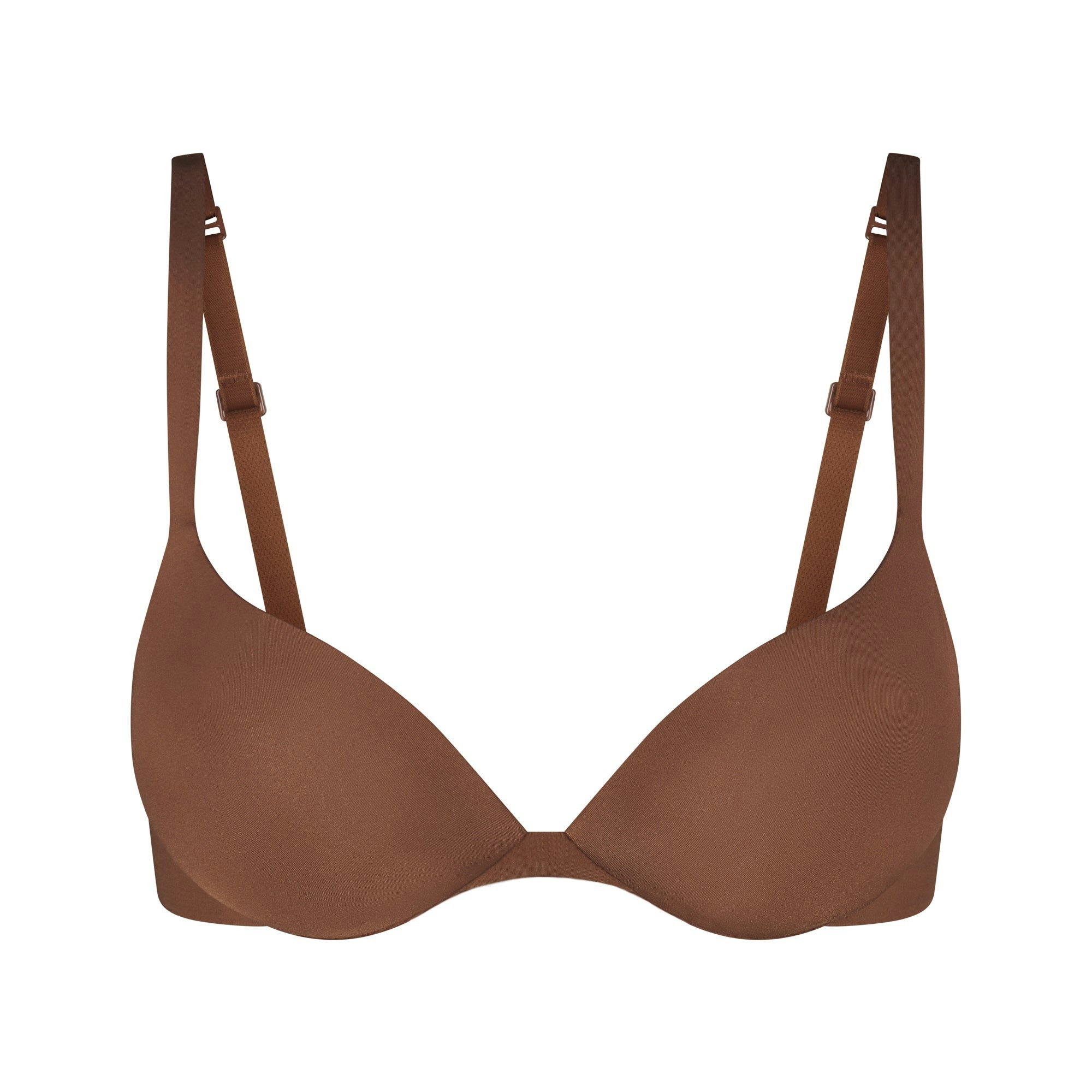 SKIMS ULTIMATE BRA TEARDROP PUSH-UP BRA | JASPER (PLUNGE BRAS) LAYS FLAT ON A WHITE BACKGROUND | FLT