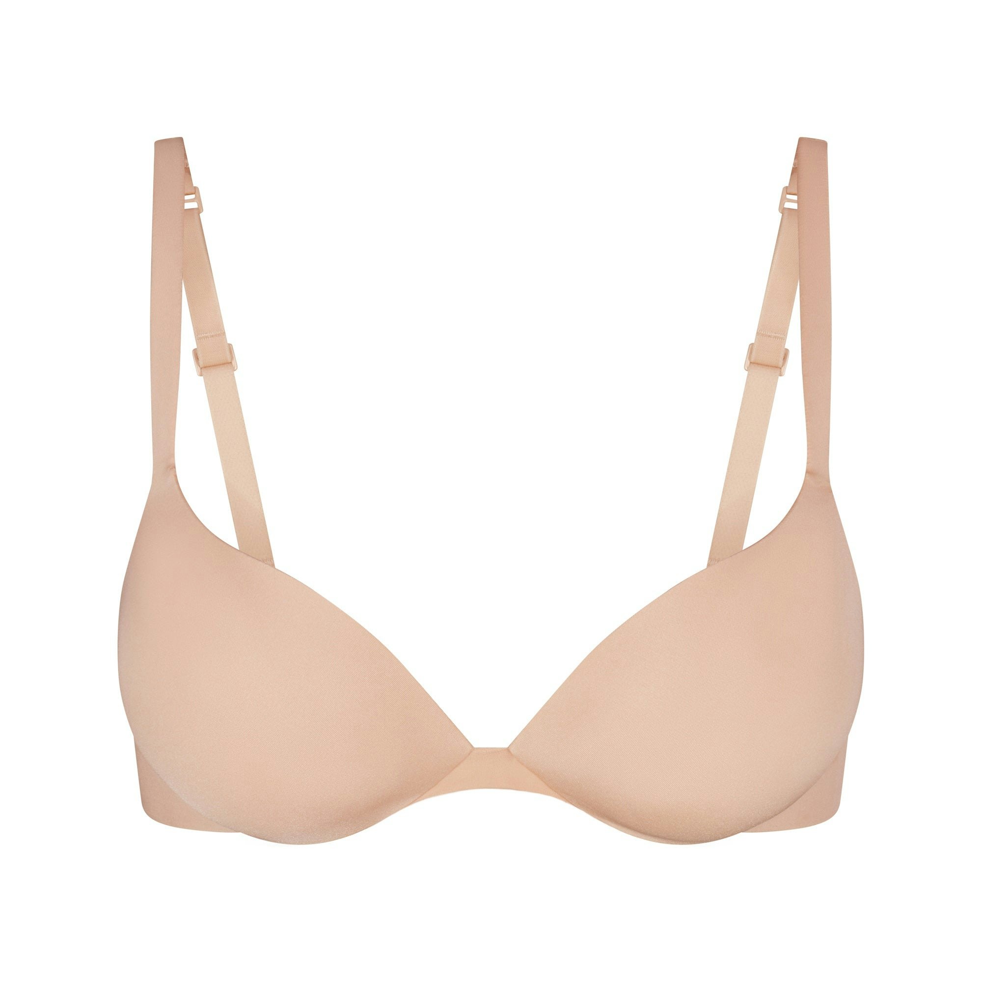 SKIMS ULTIMATE BRA TEARDROP PUSH-UP BRA | MICA (PLUNGE BRAS) LAYS FLAT ON A WHITE BACKGROUND | FLT