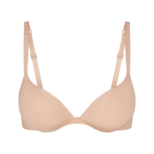 SKIMS ULTIMATE BRA TEARDROP PUSH-UP BRA | MICA (PLUNGE BRAS) LAYS FLAT ON A WHITE BACKGROUND | FLT