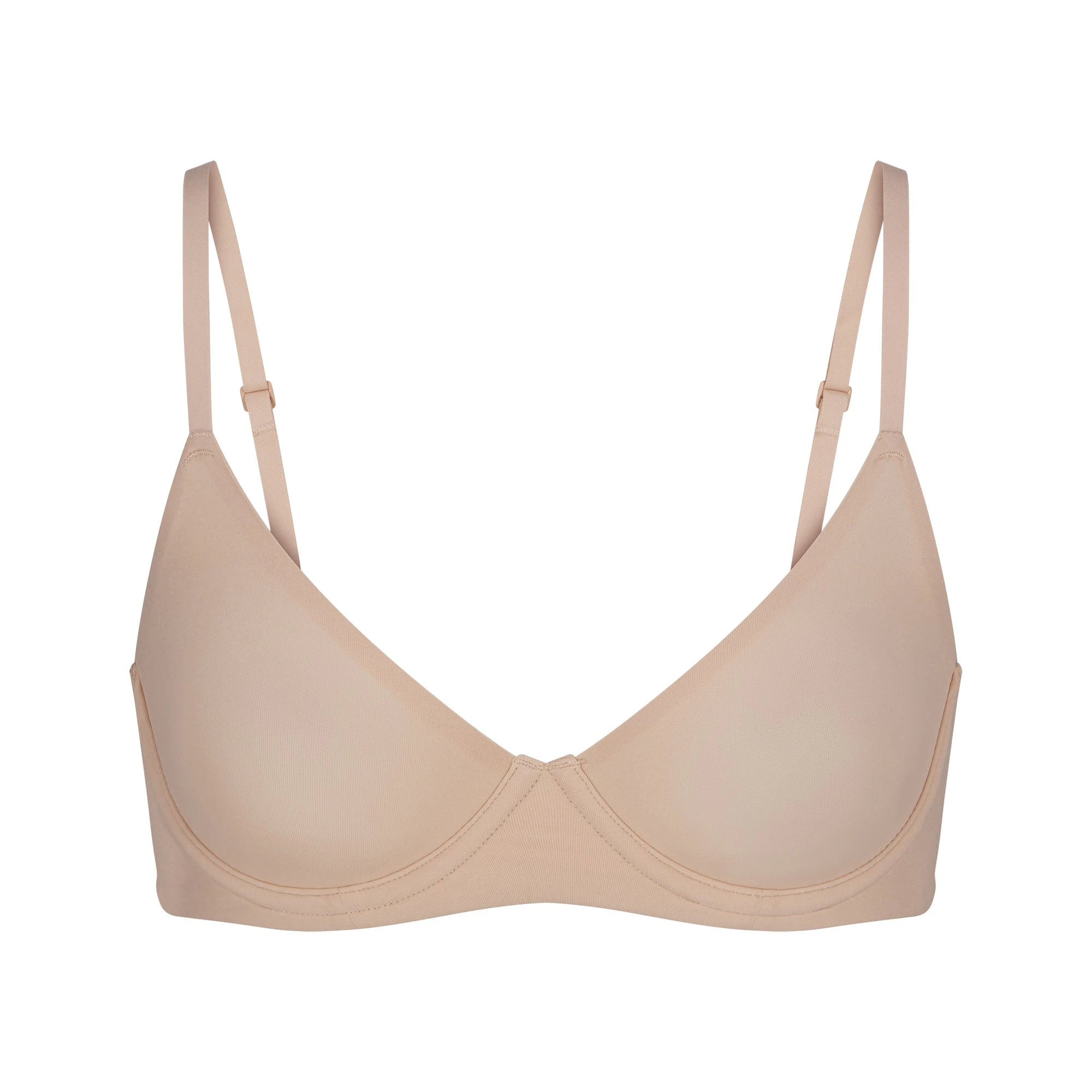 FITS EVERYBODY UNLINED DEMI BRA | MICA (DEMI BRAS) LAYS FLAT ON A WHITE BACKGROUND | FLT