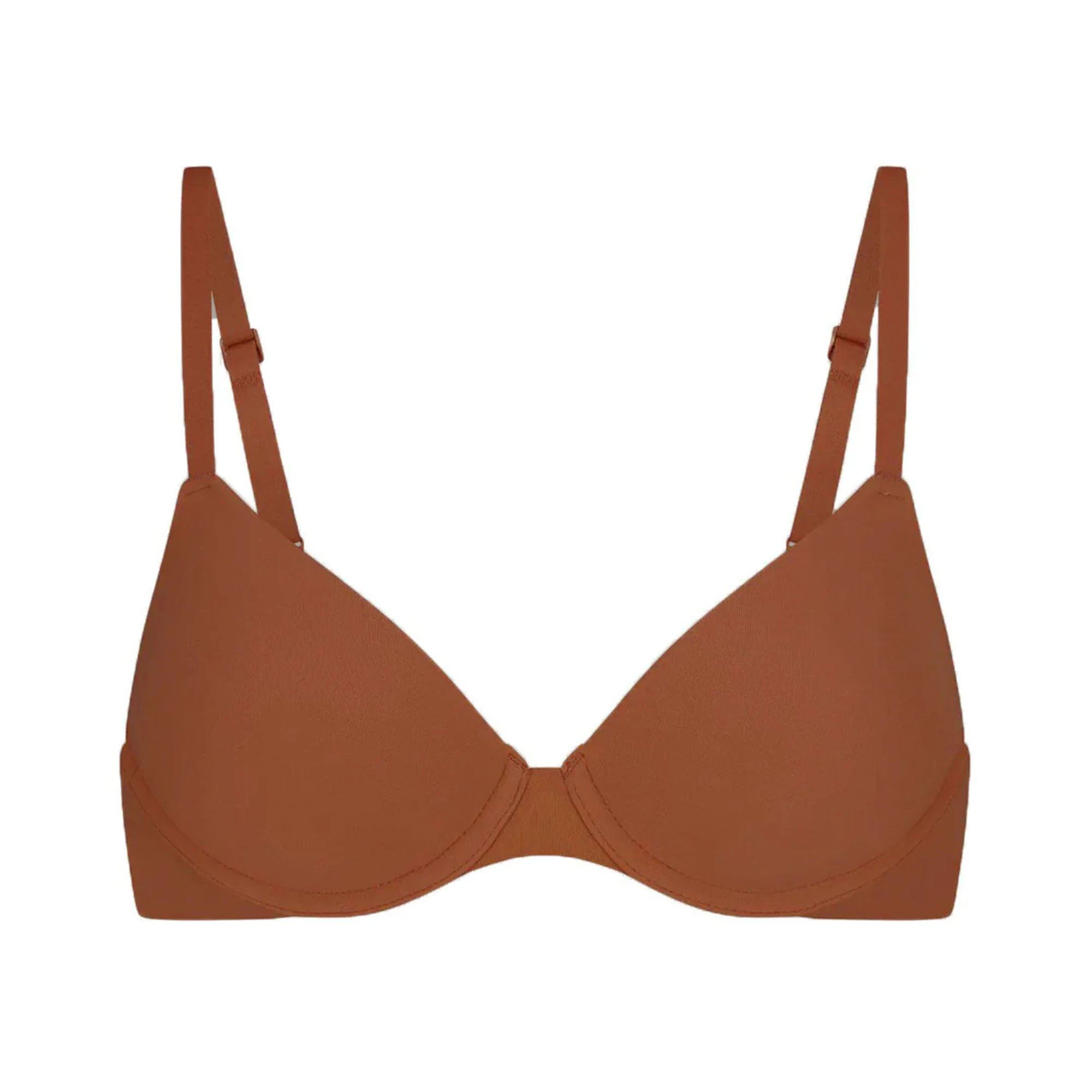 FITS EVERYBODY T-SHIRT BRA | BRONZE (DEMI BRAS) LAYS FLAT ON A WHITE BACKGROUND | FLT