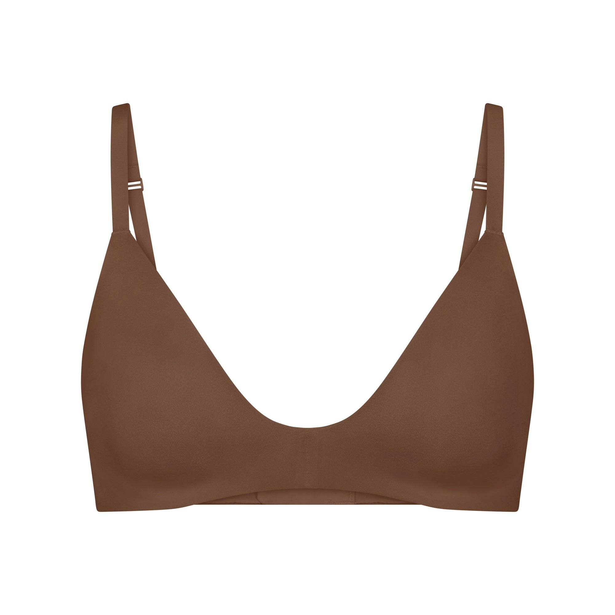 WIRELESS FORM T-SHIRT DEMI BRA | JASPER (DEMI BRAS) LAYS FLAT ON A WHITE BACKGROUND | FLT