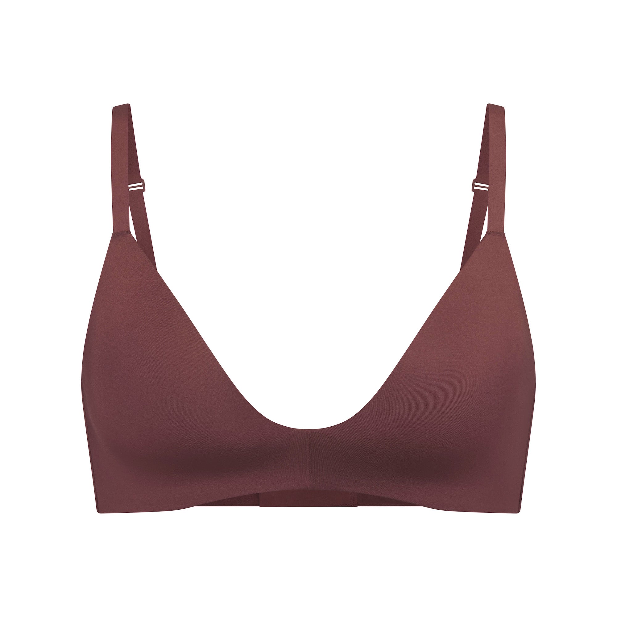 WIRELESS FORM T-SHIRT DEMI BRA | GARNET