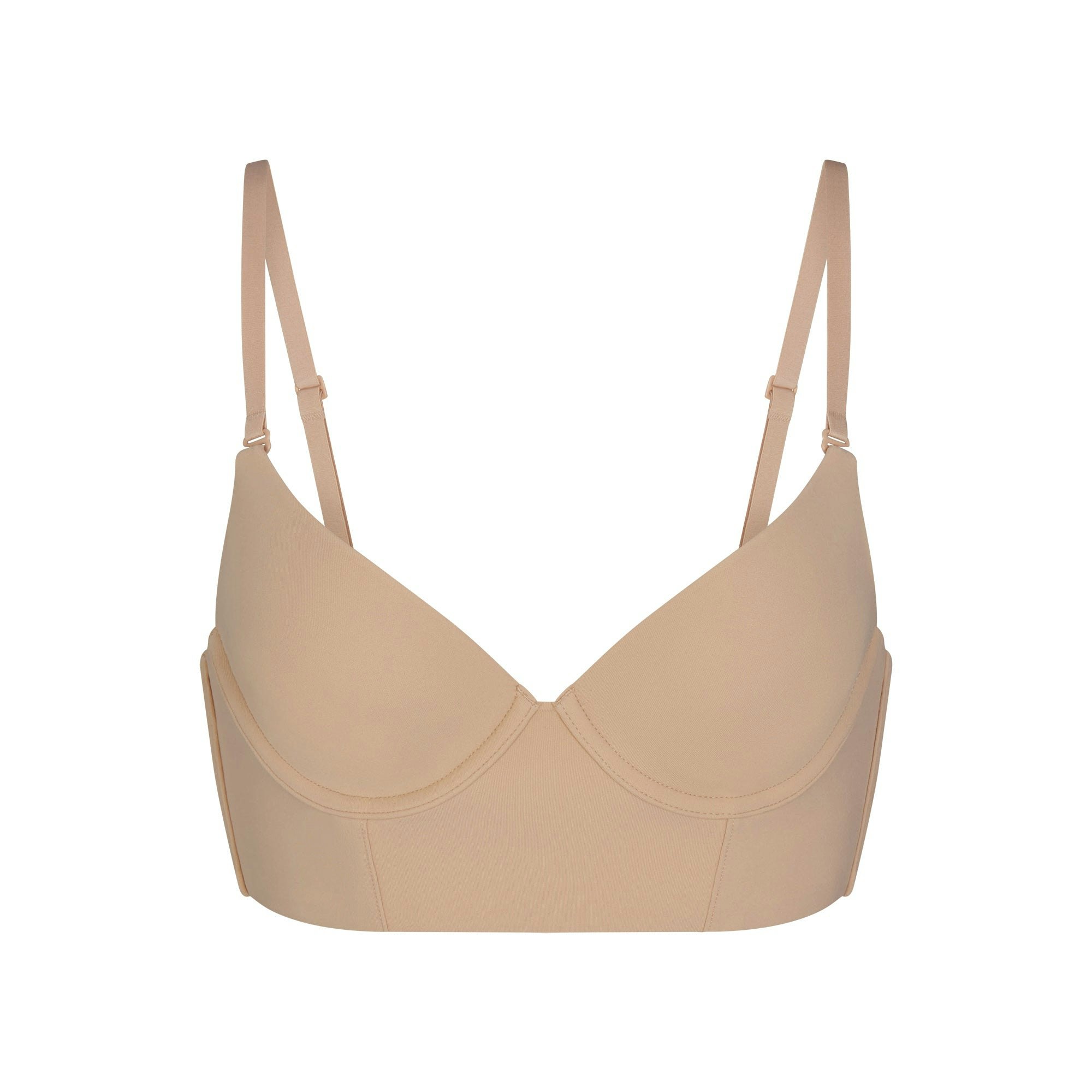 FITS EVERYBODY LOW BACK LONGLINE BRA | CLAY FLAT ON A WHITE BACKGROUND | FLT