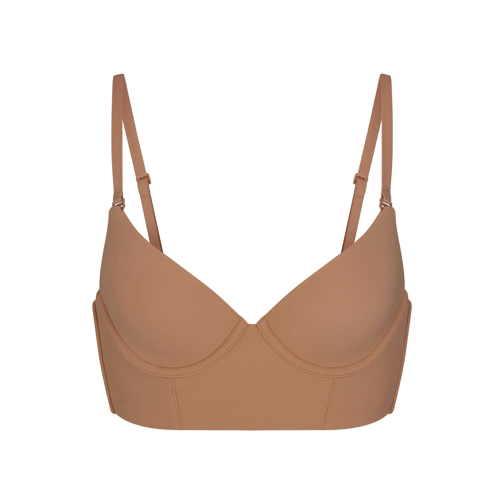 FITS EVERYBODY LOW BACK LONGLINE BRA | SIENNA FLAT ON A WHITE BACKGROUND | FLT