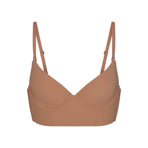 FITS EVERYBODY LOW BACK LONGLINE BRA | SIENNA FLAT ON A WHITE BACKGROUND | FLT