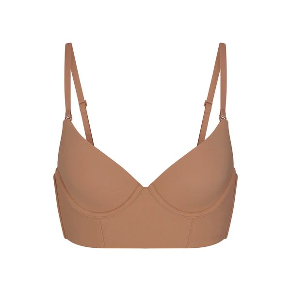FITS EVERYBODY LOW BACK LONGLINE BRA | SIENNA FLAT ON A WHITE BACKGROUND | FLT
