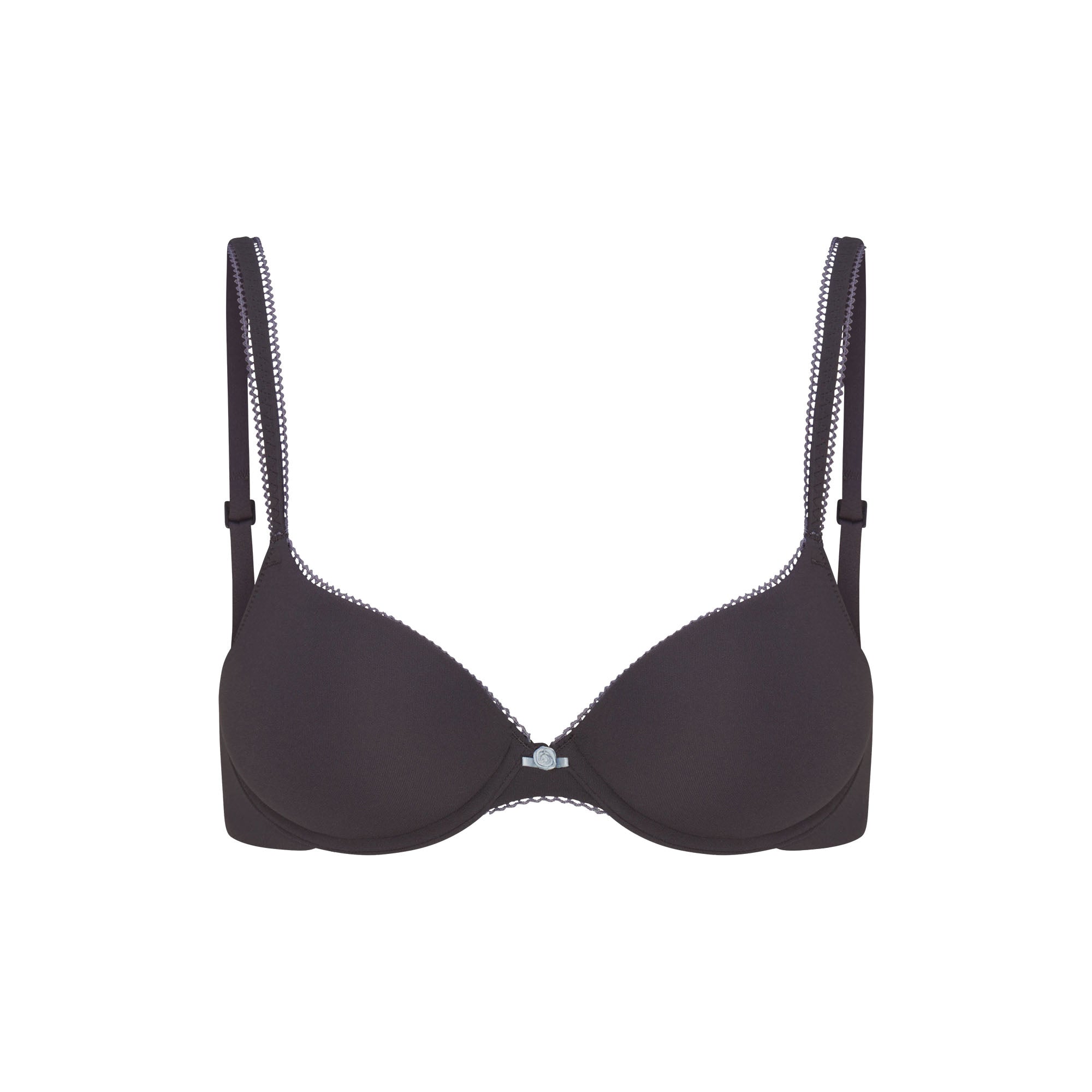 FITS EVERYBODY PICOT PUSH-UP BRA | ASH CONTRAST