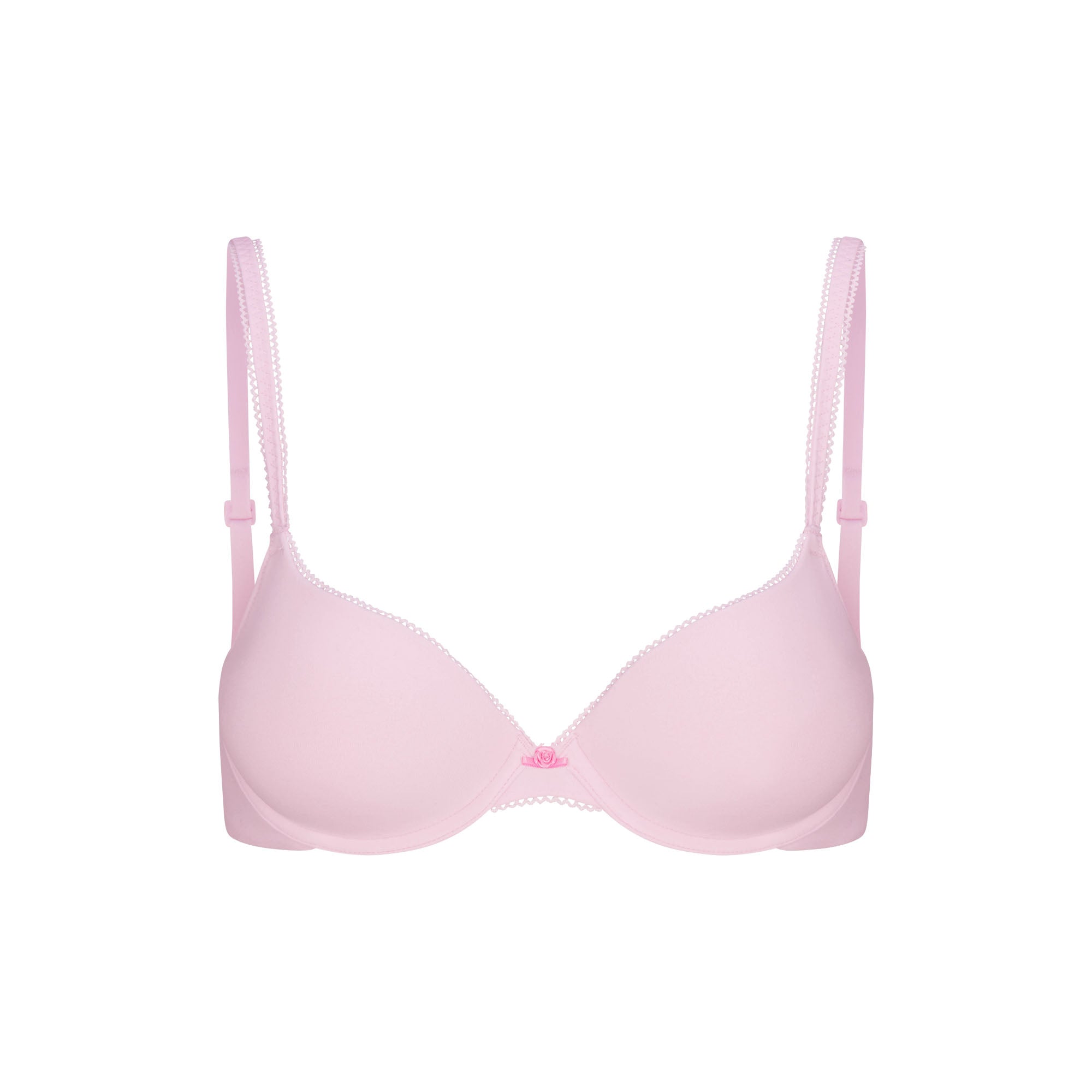 FITS EVERYBODY PICOT PUSH-UP BRA | CHERRY BLOSSOM TONAL FLAT ON A WHITE BACKGROUND