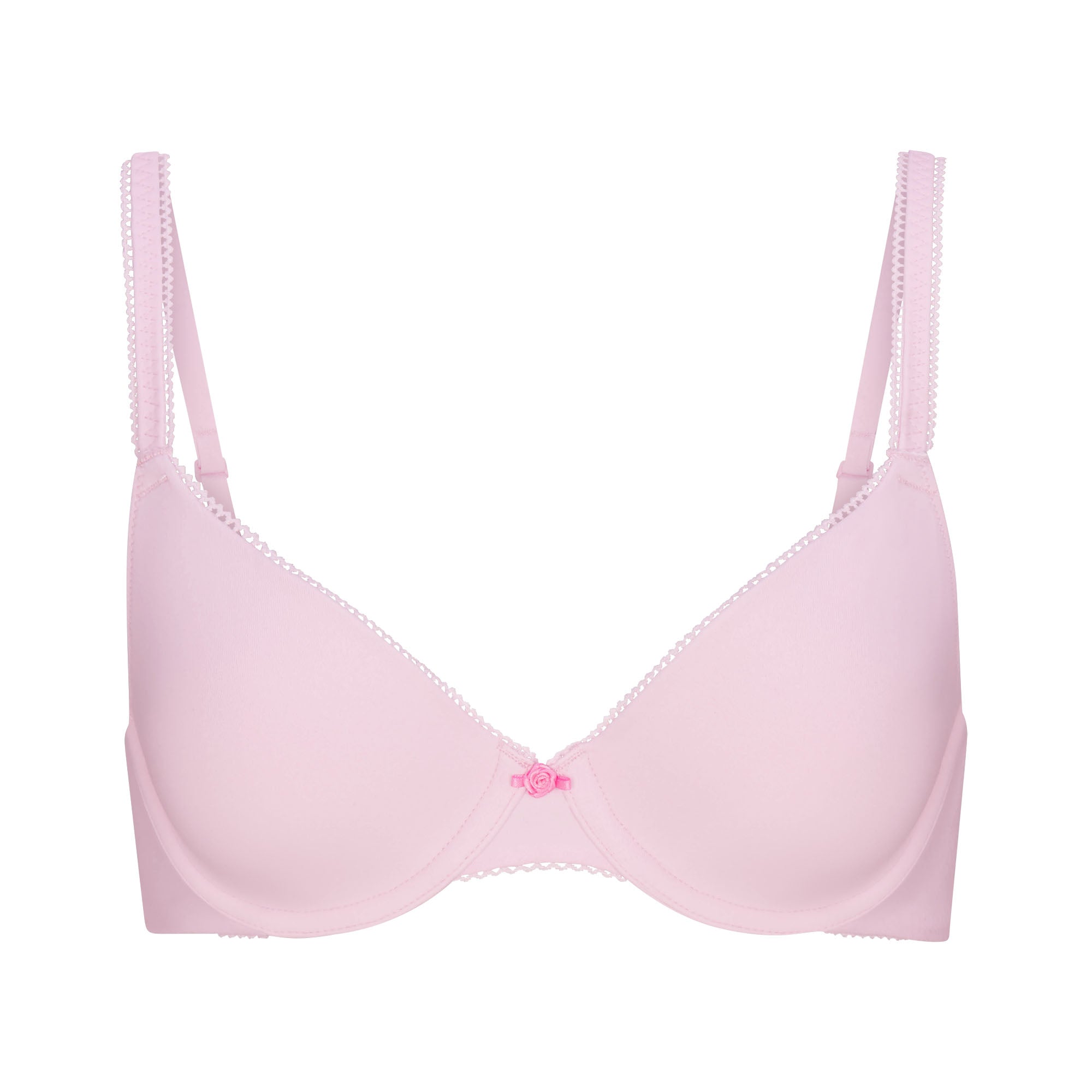 FITS EVERYBODY PICOT T-SHIRT BRA | CHERRY BLOSSOM TONAL FLAT ON A WHITE BACKGROUND