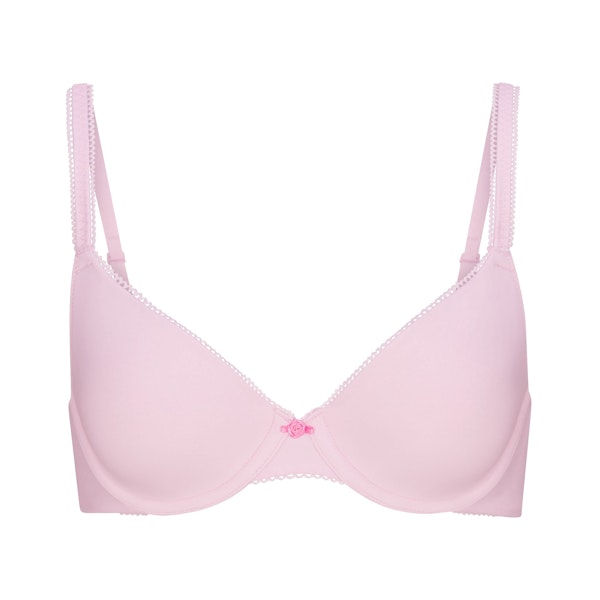 FITS EVERYBODY PICOT T-SHIRT BRA | CHERRY BLOSSOM TONAL FLAT ON A WHITE BACKGROUND | FLT
