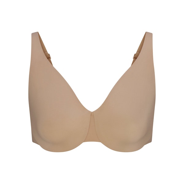 SMOOTHING INTIMATES UNLINED MINIMIZER BRA | CLAY FLAT ON A WHITE BACKGROUND | FOCUS: 0.0, 1.0, 0.9