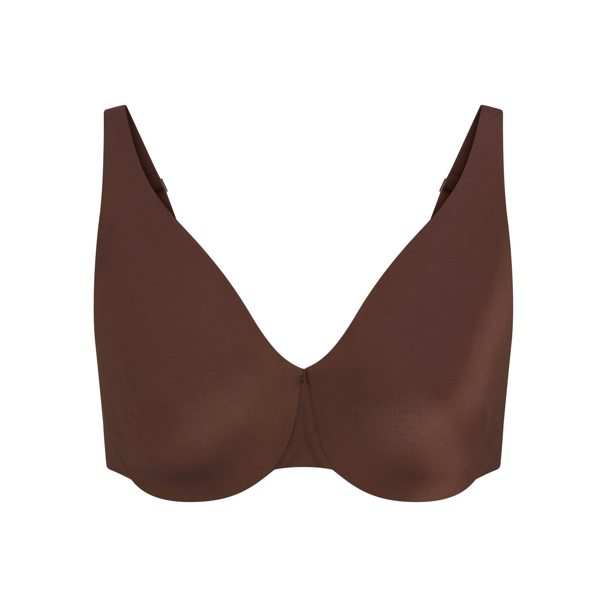 SMOOTHING INTIMATES UNLINED MINIMIZER BRA | COCOA FLAT ON A WHITE BACKGROUND | FOCUS: 0.0, 1.0, 0.9