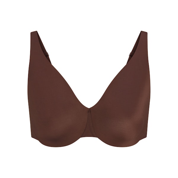 SMOOTHING INTIMATES UNLINED MINIMIZER BRA | COCOA FLAT ON A WHITE BACKGROUND | FOCUS: 0.0, 1.0, 0.9