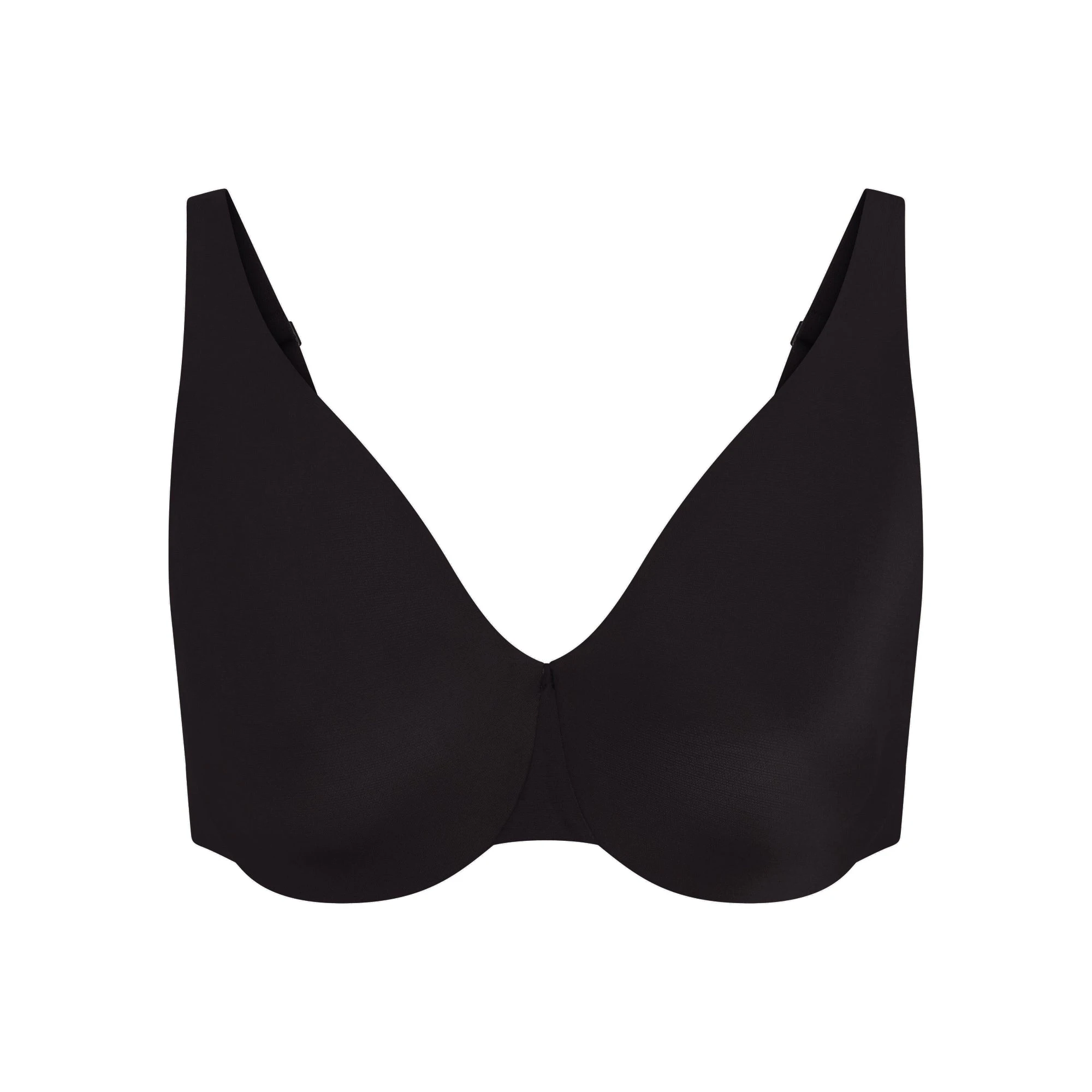 SMOOTHING INTIMATES UNLINED MINIMIZER BRA | ONYX FLAT ON A WHITE BACKGROUND | FLT