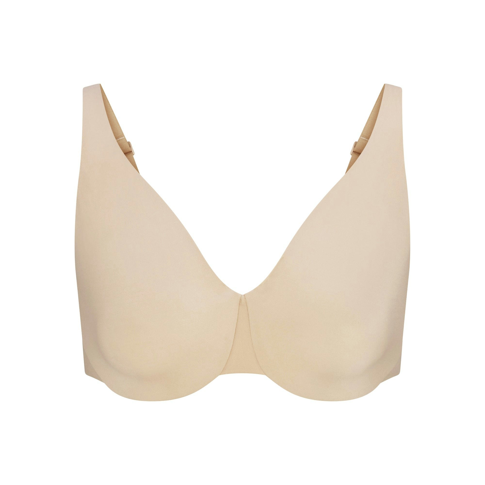 SMOOTHING INTIMATES UNLINED MINIMIZER BRA | SAND FLAT ON A WHITE BACKGROUND | FOCUS: 0.0, 1.0, 0.9