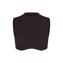 MOCK NECK BRA TOP