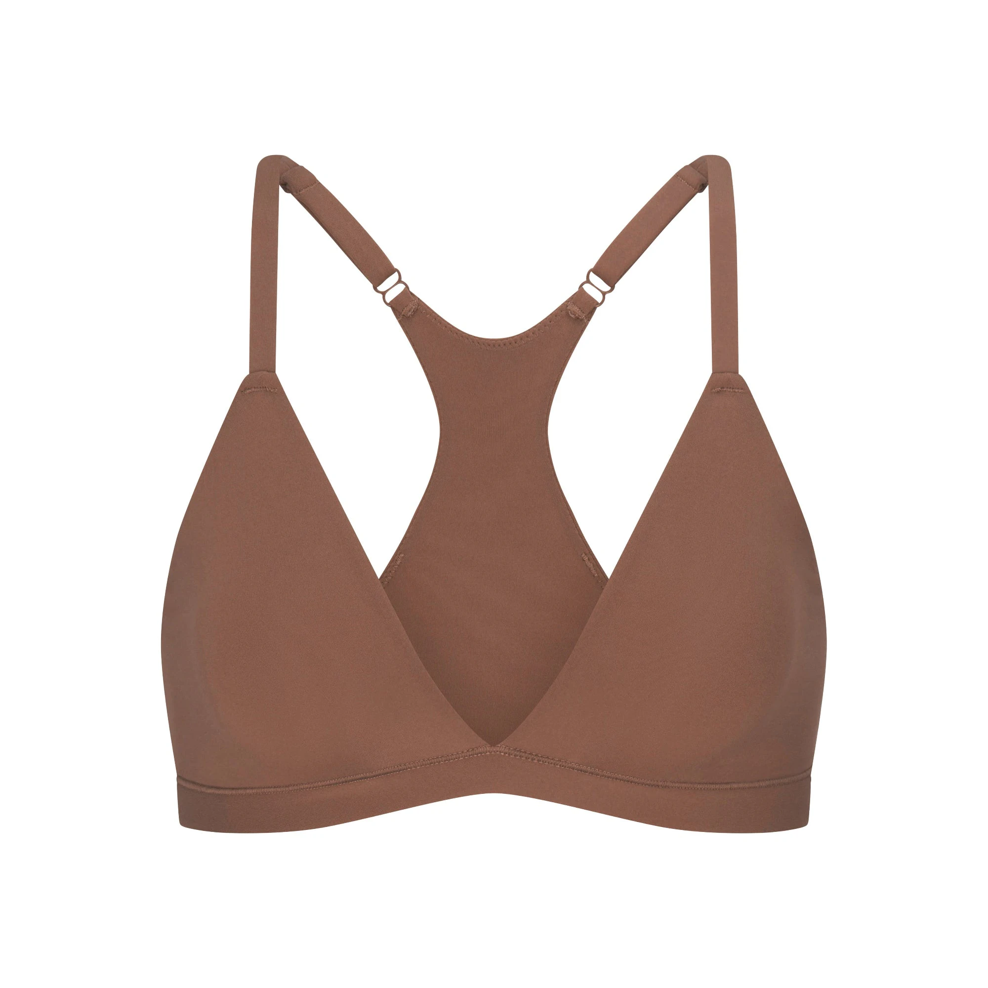 FITS EVERYBODY RACERBACK TRIANGLE BRALETTE | JASPER FLAT ON A WHITE BACKGROUND | FLT