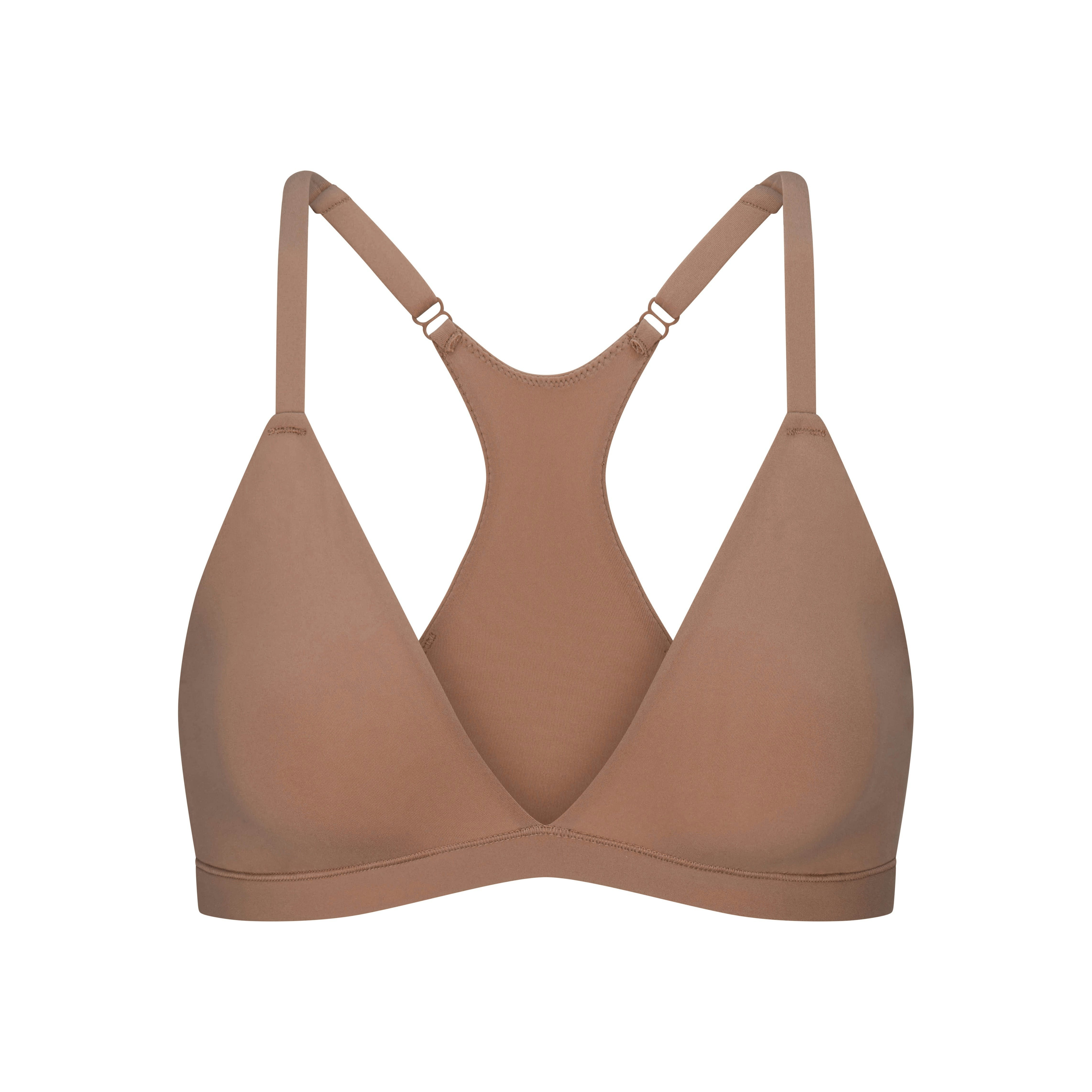 FITS EVERYBODY RACERBACK TRIANGLE BRALETTE | SIENNA FLAT ON A WHITE BACKGROUND | FLT