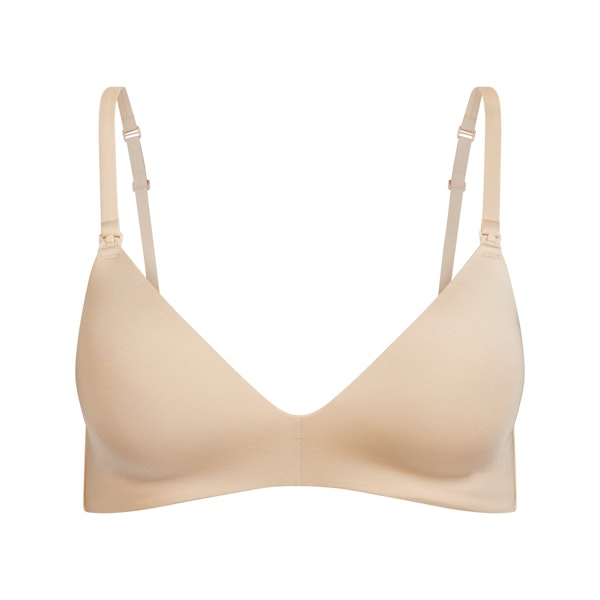 WIRELESS FORM MATERNITY NURSING BRA | SAND FLAT ON A WHITE BACKGROUND | FLT