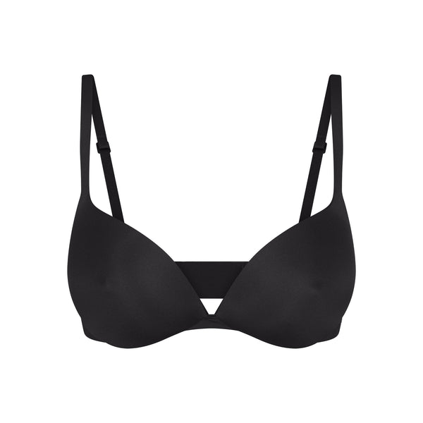 COTTON JERSEY T-SHIRT BRA | SOOT | SKIMS