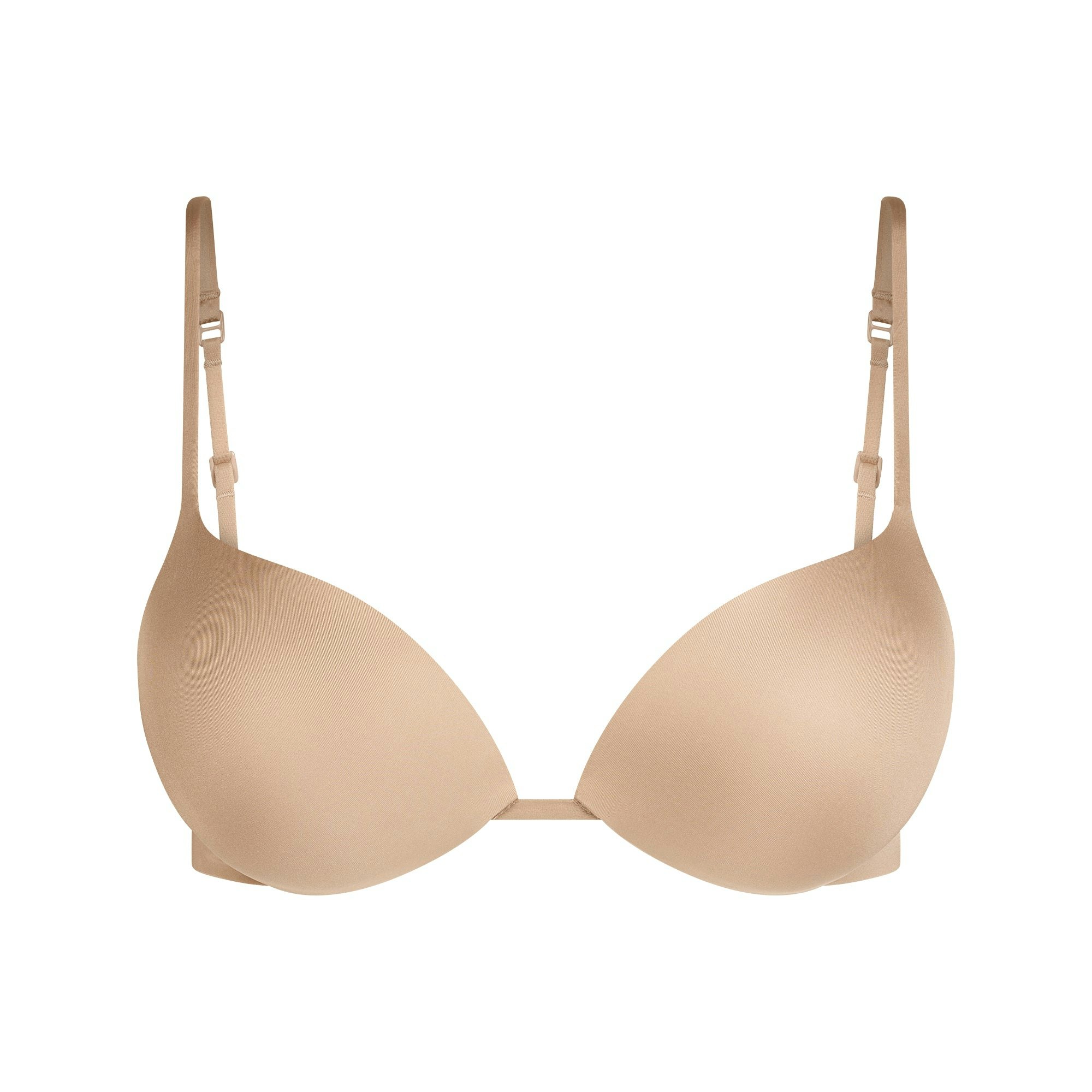 SKIMS ULTIMATE SUPER PUSH-UP BRA | CLAY FLAT ON A WHITE BACKGROUND | FLT