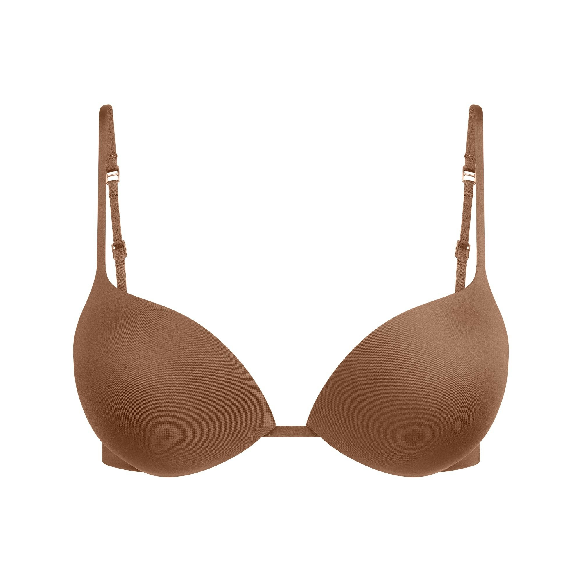 SKIMS ULTIMATE SUPER PUSH-UP BRA | SIENNA FLAT ON A WHITE BACKGROUND | FLT