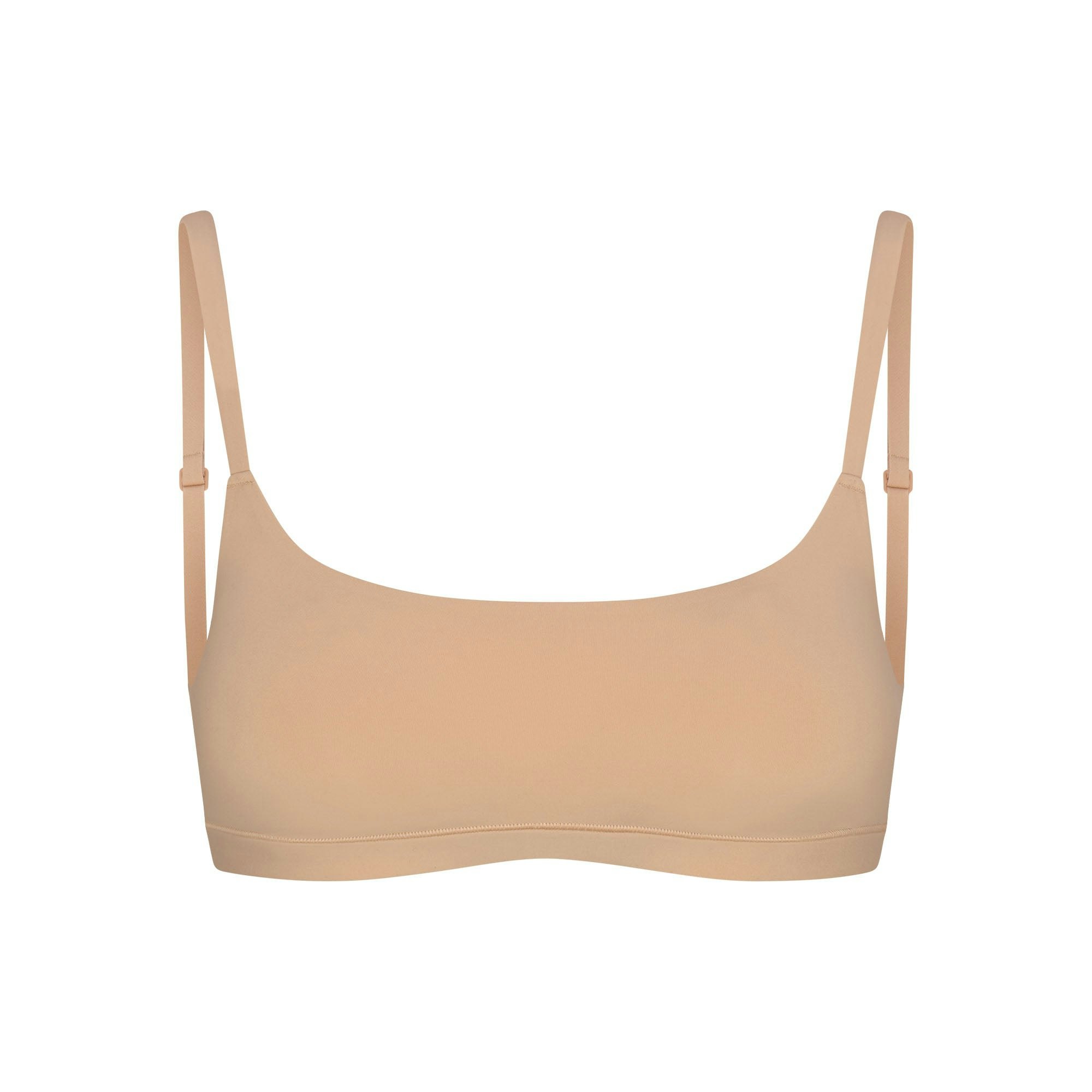 FITS EVERYBODY MASTECTOMY SCOOP BRALETTE | CLAY FLAT ON A WHITE BACKGROUND | @ | FOCUS: 0.9, 0.1, 0.7