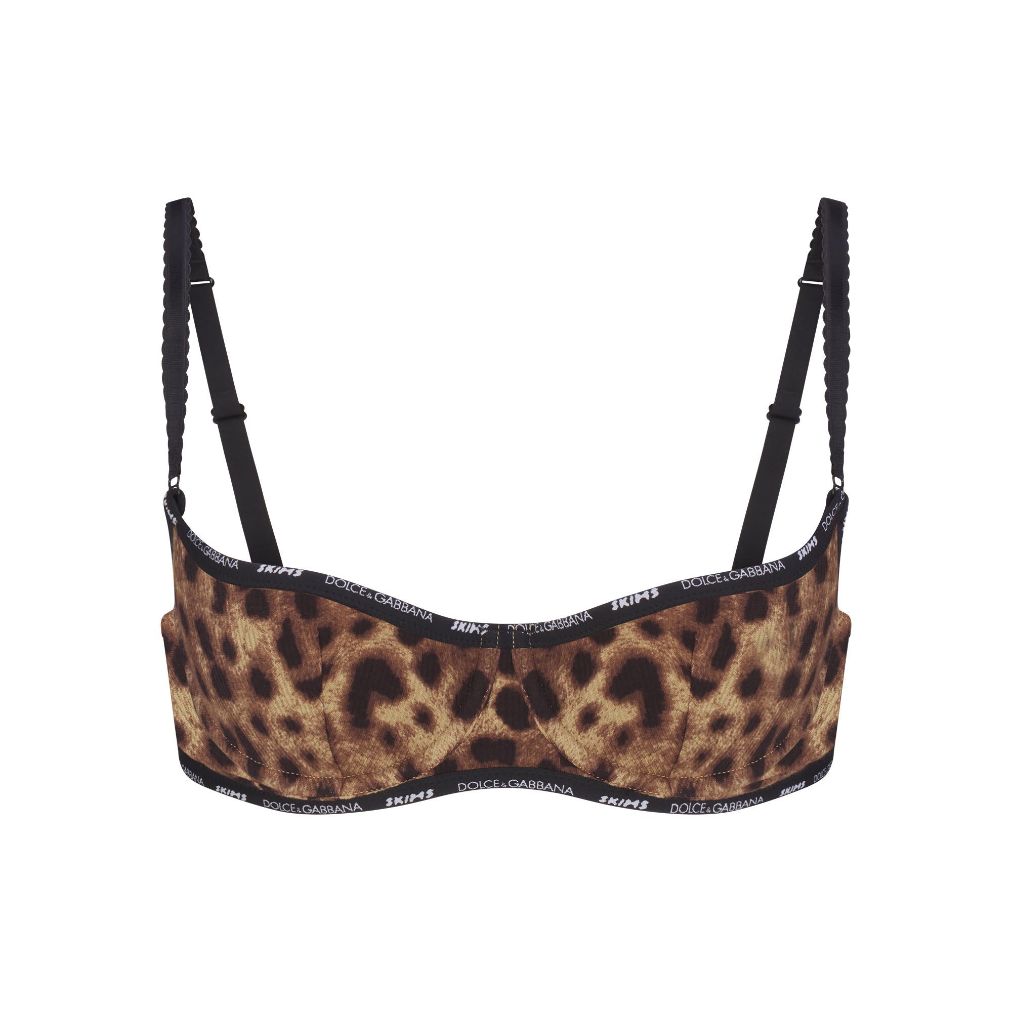 DOLCE&GABBANA X SKIMS COTTON RIB UNLINED BALCONETTE BRA