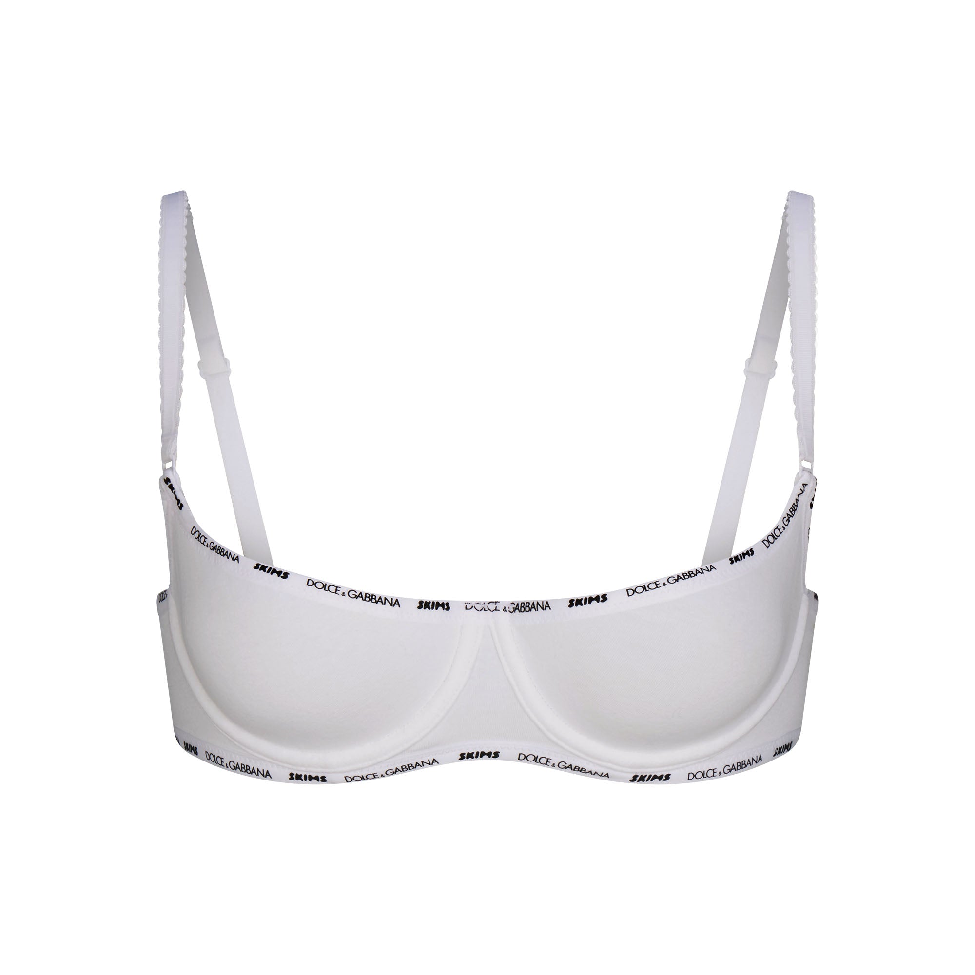 DOLCE&GABBANA X SKIMS COTTON JERSEY UNLINED BALCONETTE BRA