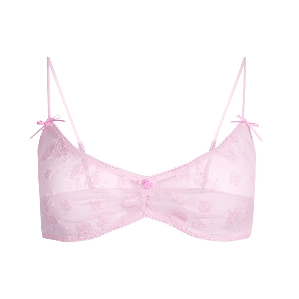 SPRING INTIMATES SCOOP BRALETTE | CHERRY BLOSSOM TWO TONE FLAT ON A WHITE BACKGROUND | FLT