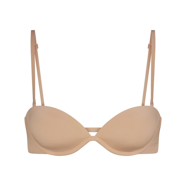 MULTI-WAY BRA | CLAY (PLUNGE BRAS) FLAT ON A WHITE BACKGROUND | FLT