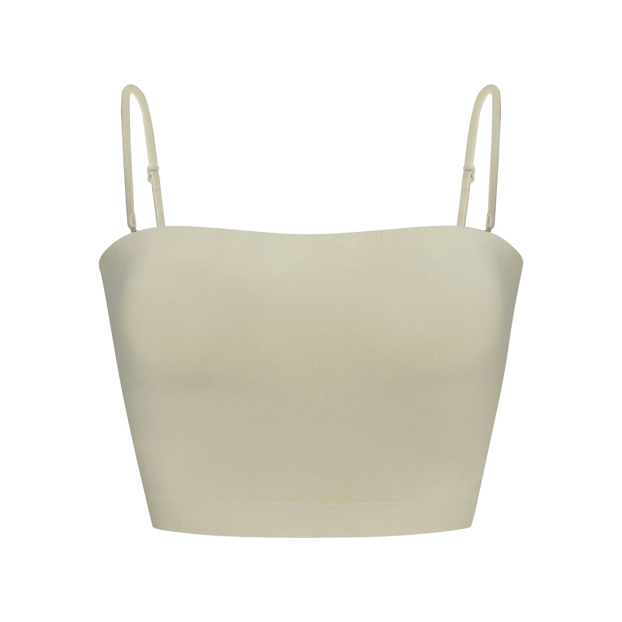 SOFT SMOOTHING SEAMLESS PADDED BANDEAU | ELM FLAT ON A WHITE BACKGROUND | FLT