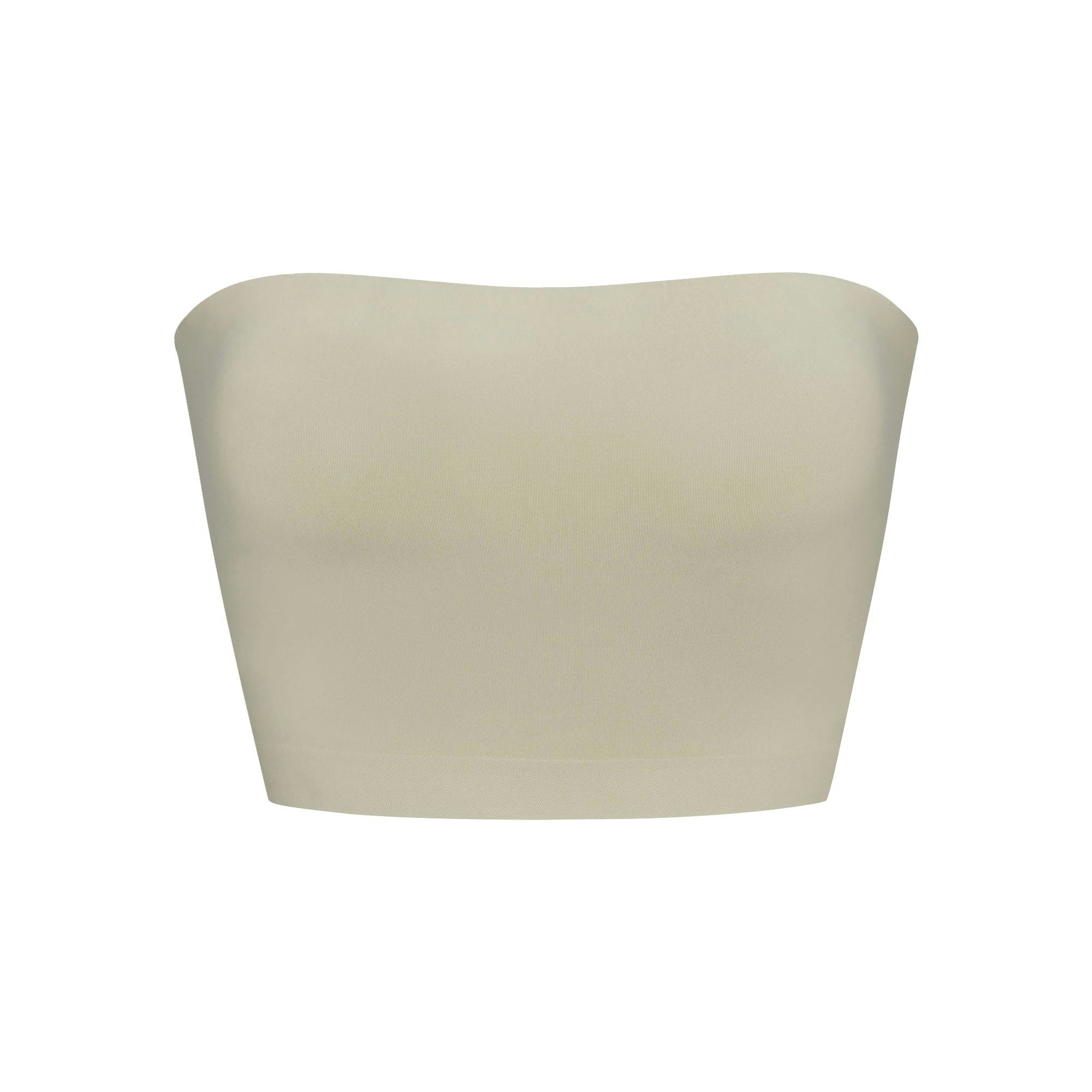 SOFT SMOOTHING SEAMLESS PADDED BANDEAU | ELM FLAT ON A WHITE BACKGROUND | FLT