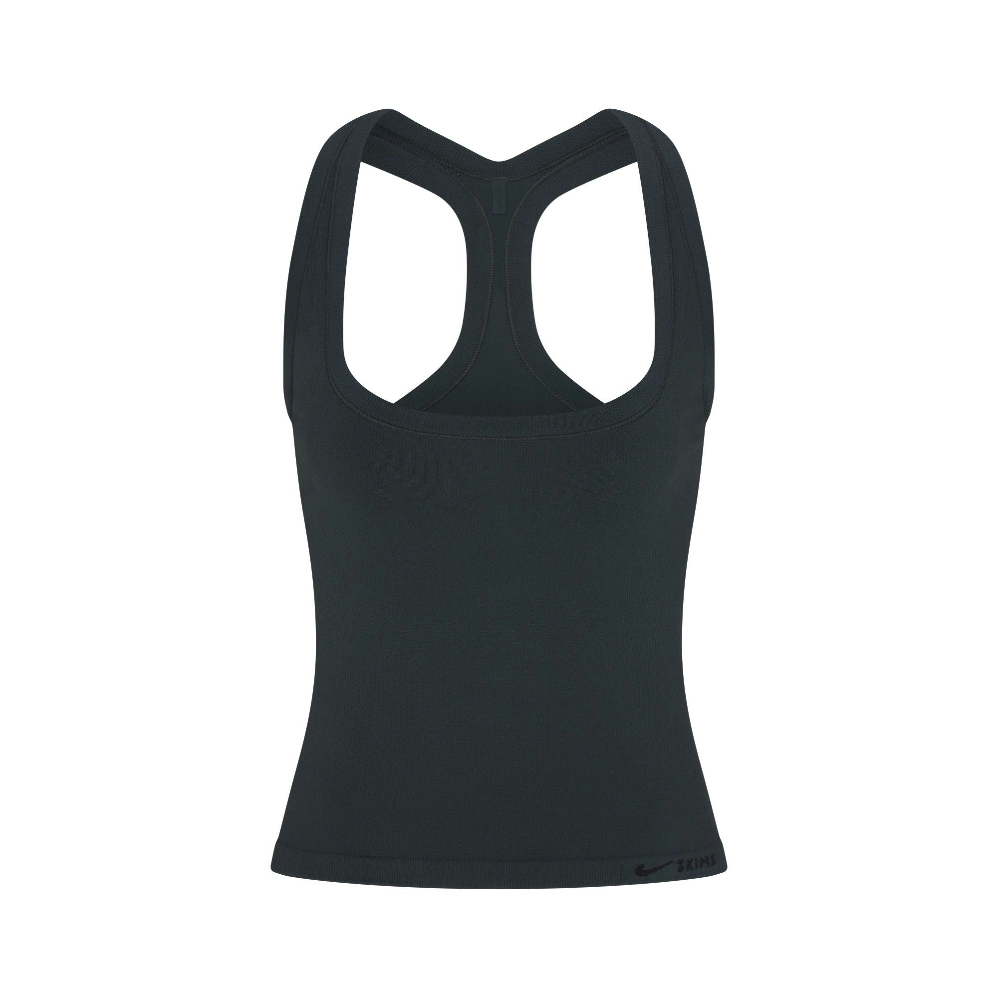 NikeSKIMS VINTAGE SEAMLESS RACER BACK TANK | DARK TEAL FLAT ON A WHITE BACKGROUND | FLT
