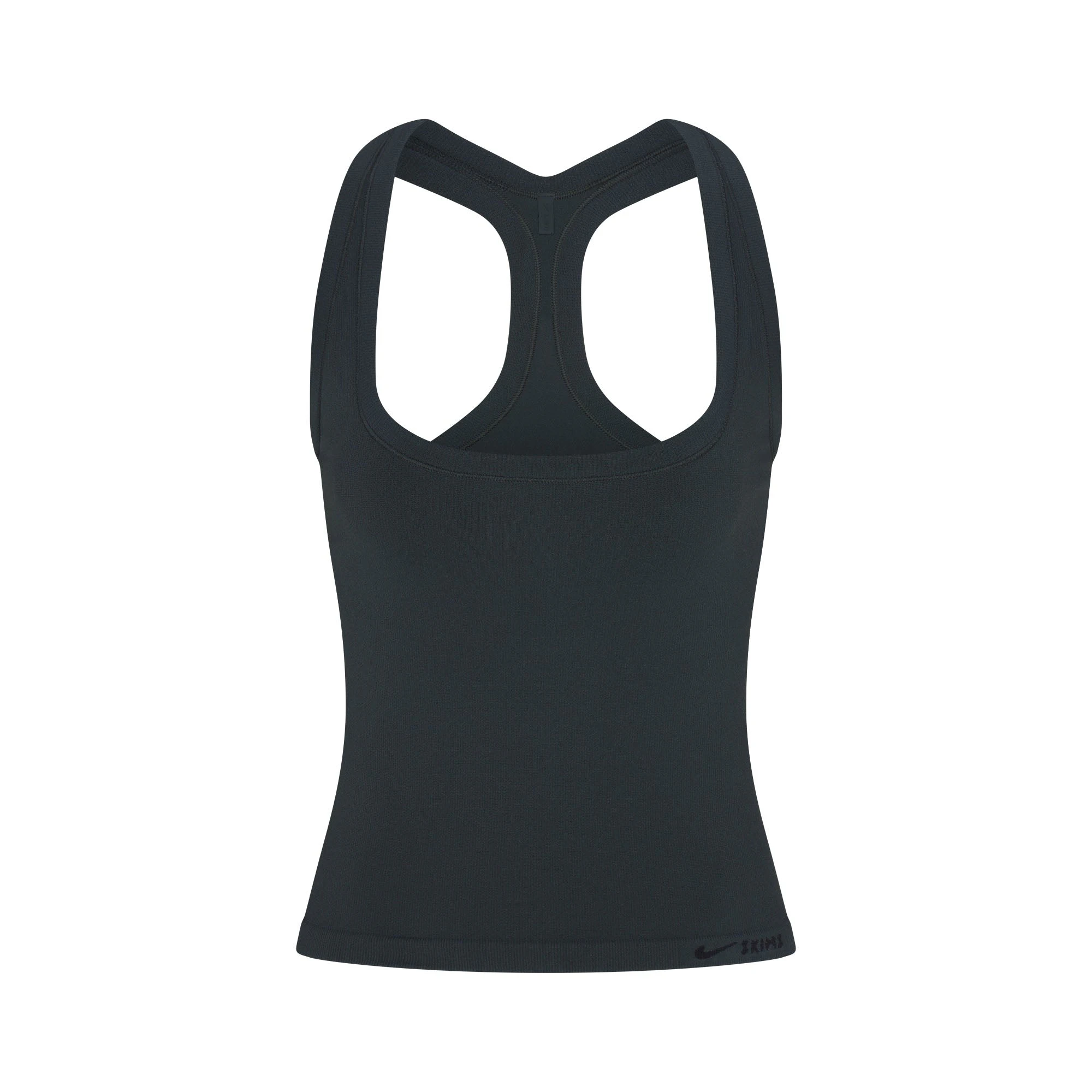NikeSKIMS VINTAGE SEAMLESS RACER BACK TANK | DARK TEAL FLAT ON A WHITE BACKGROUND | FLT