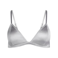 HEAVYWEIGHT SATIN TRIANGLE BRALETTE