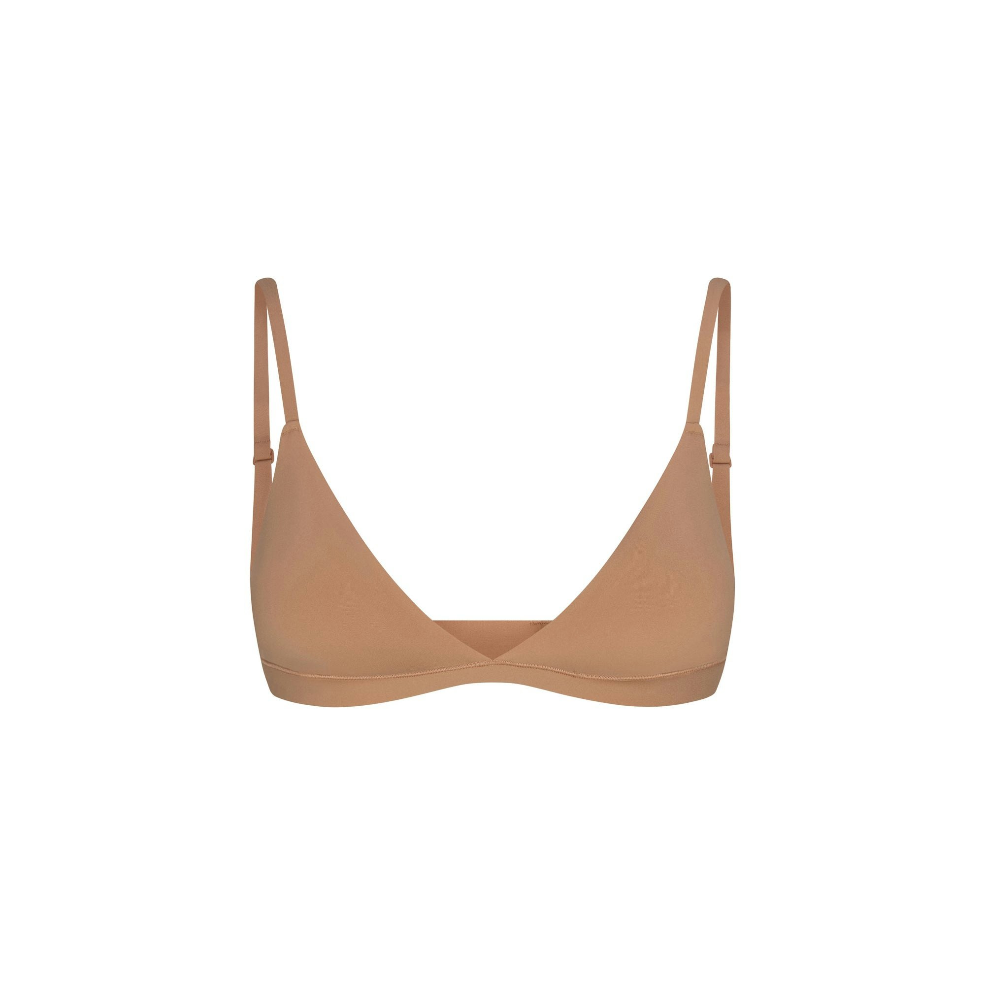 FITS EVERYBODY MASTECTOMY TRIANGLE BRALETTE | SIENNA FLAT ON A WHITE BACKGROUND | @ | FOCUS: 0.9, 0.1, 0.7